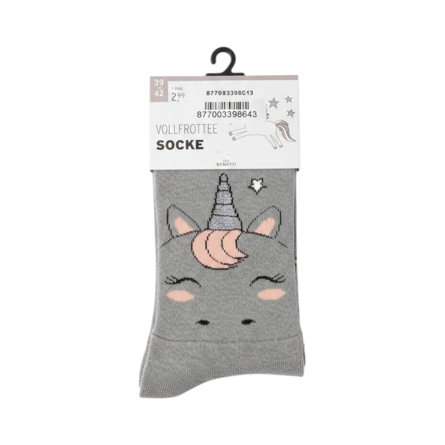 Women�s Printed Socks ,Grey