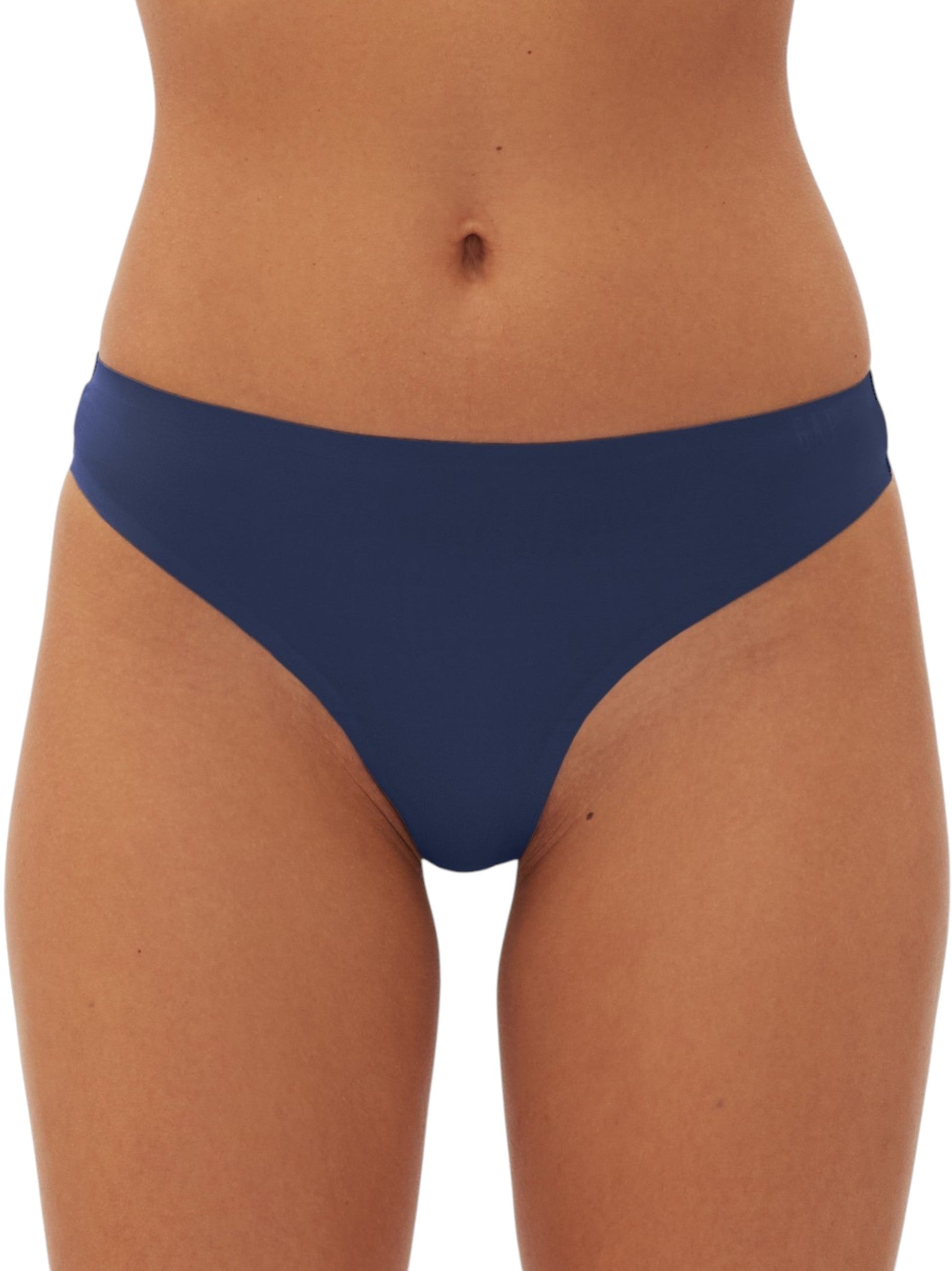 Women's Plain Thongs,Navy
