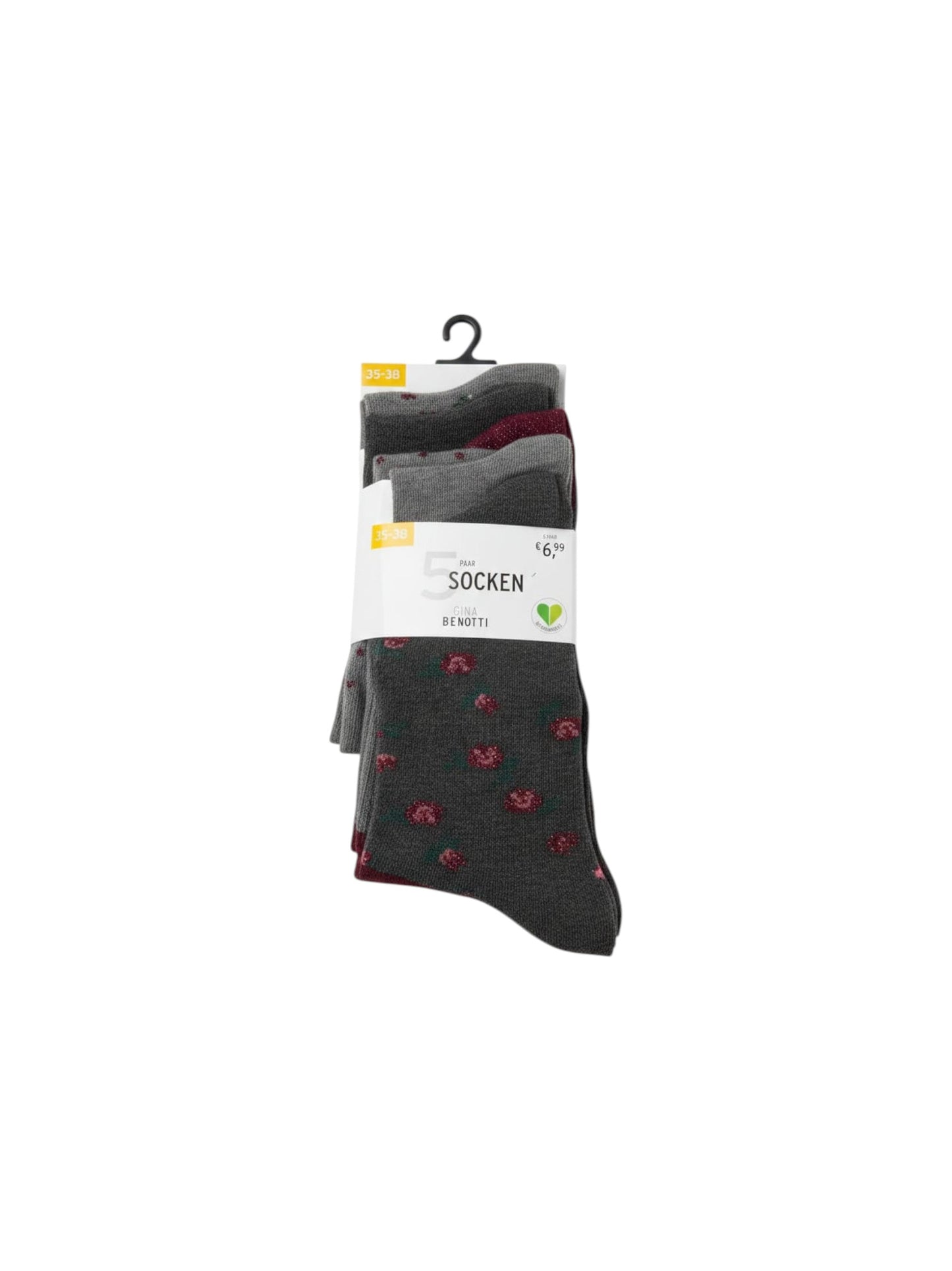 Women�s Knitted Socks Set 5Pieces,Grey
