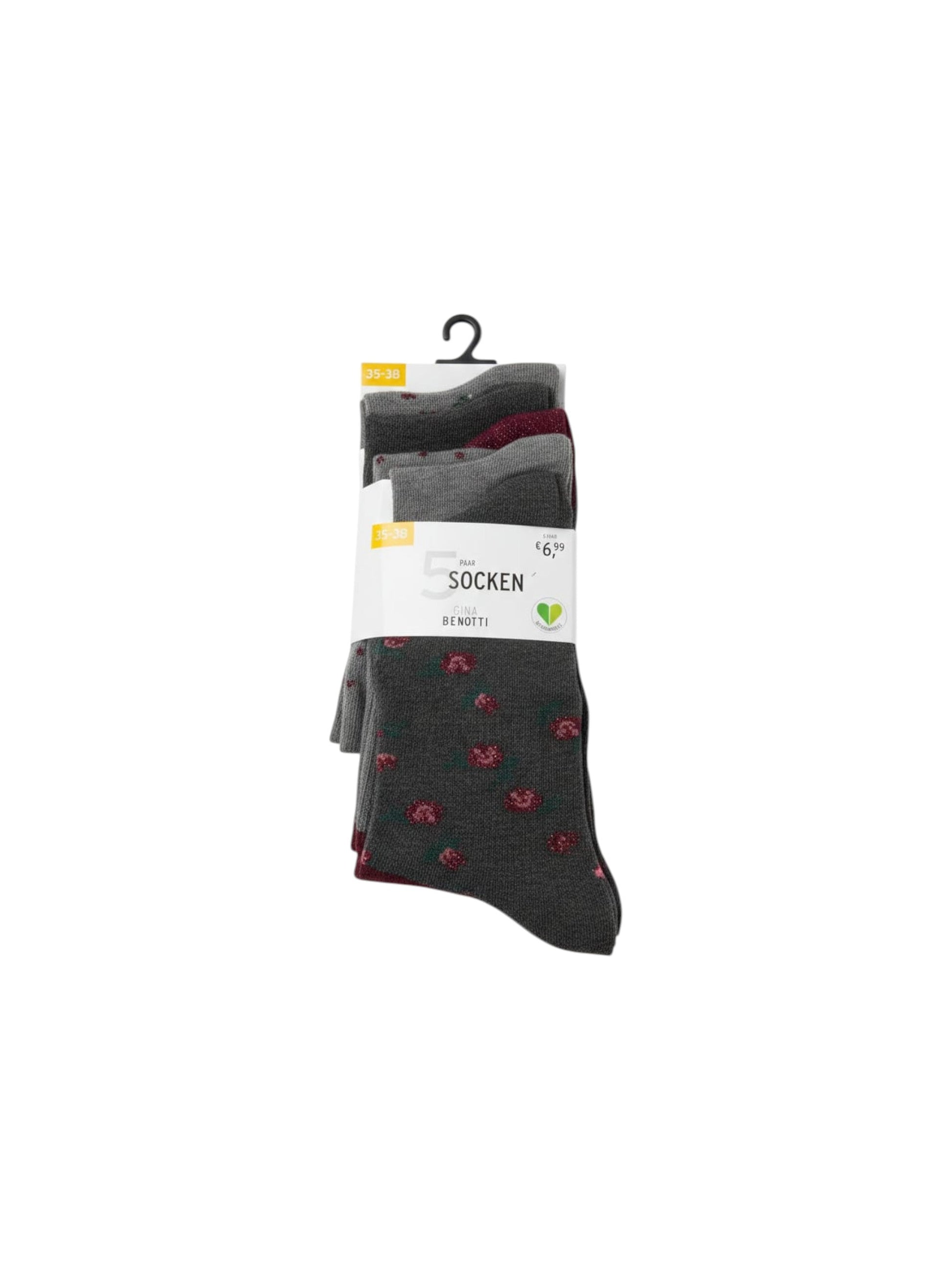 Women�s Knitted Socks Set 5Pieces,Grey