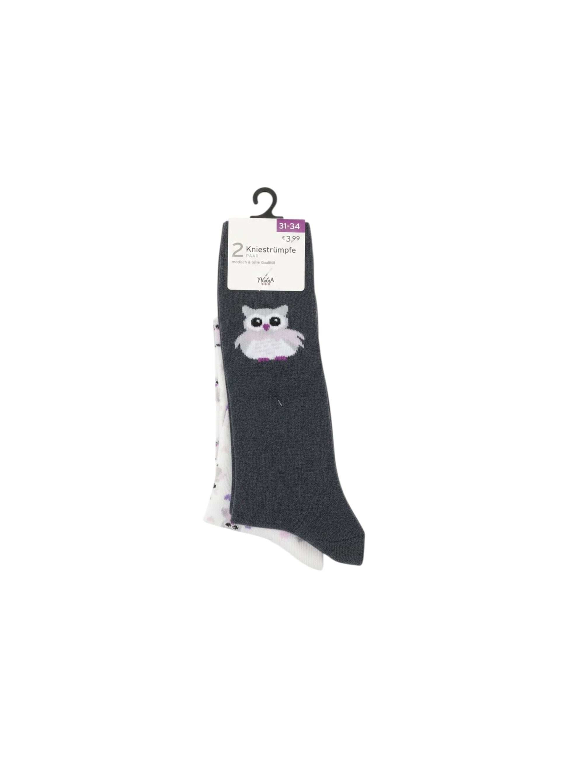 Kids Girl�s Knitted Socks Set 2Pieces,White/Navy