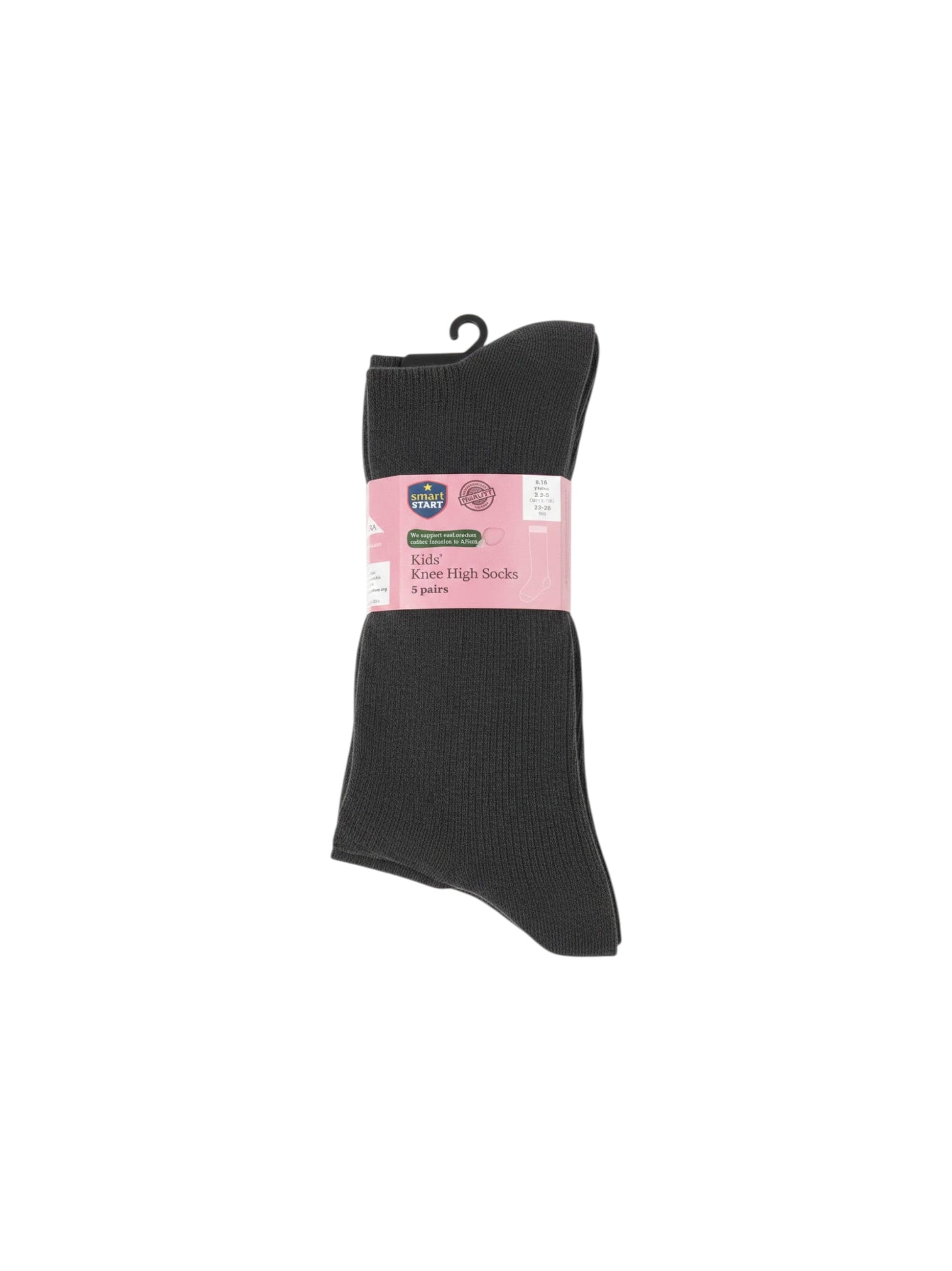 Kids Girl�s Knitted Socks Set 5Pieces,Dark Grey