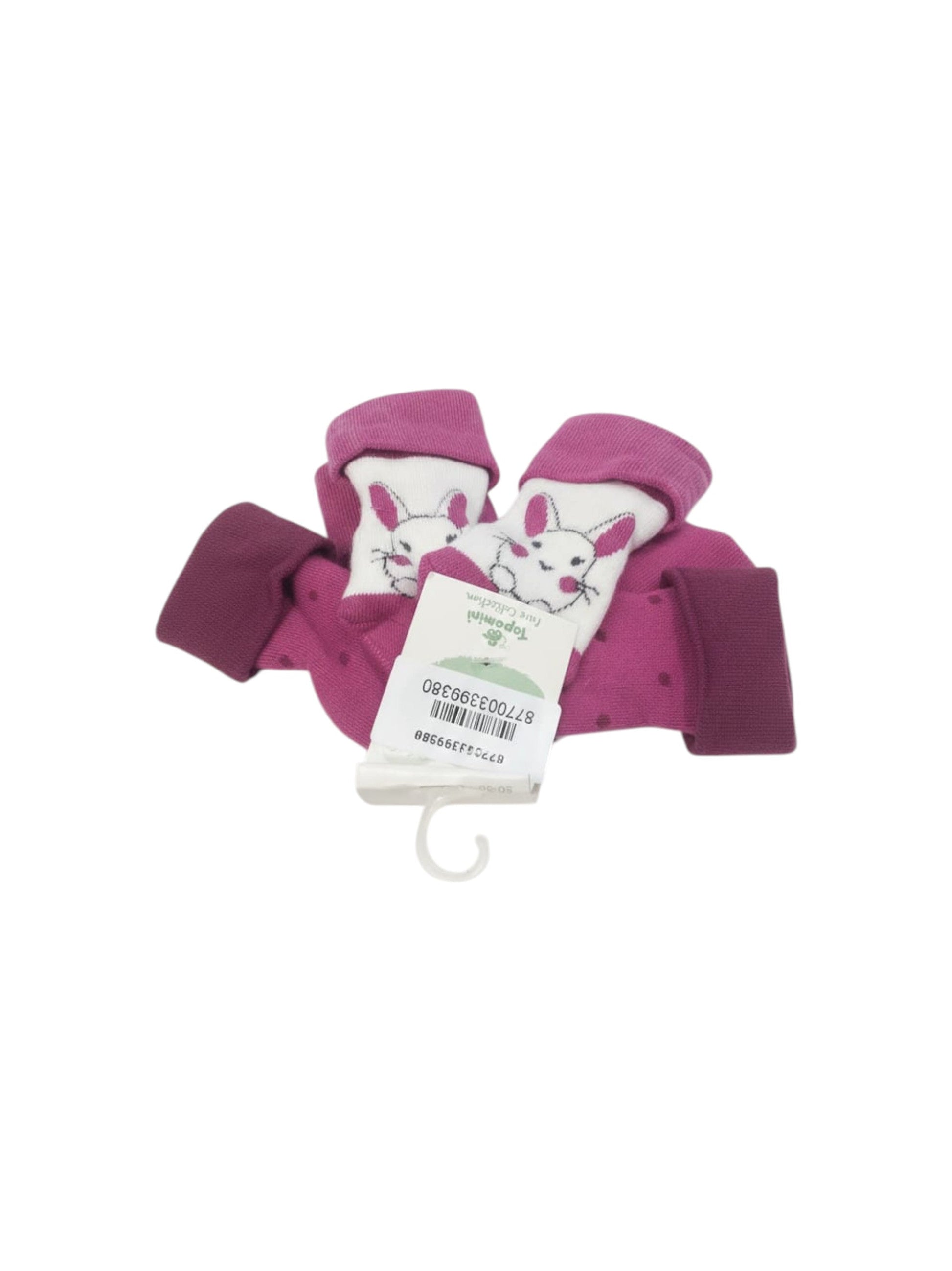 Kids Girl�s Knitted Socks Set 3Pieces,Dark Pink