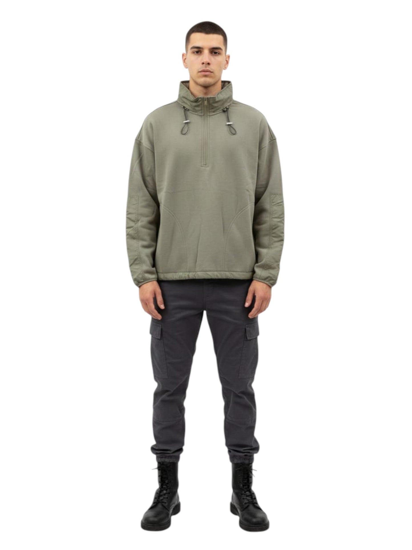 Men's Plain Solid Sweaters,Olive