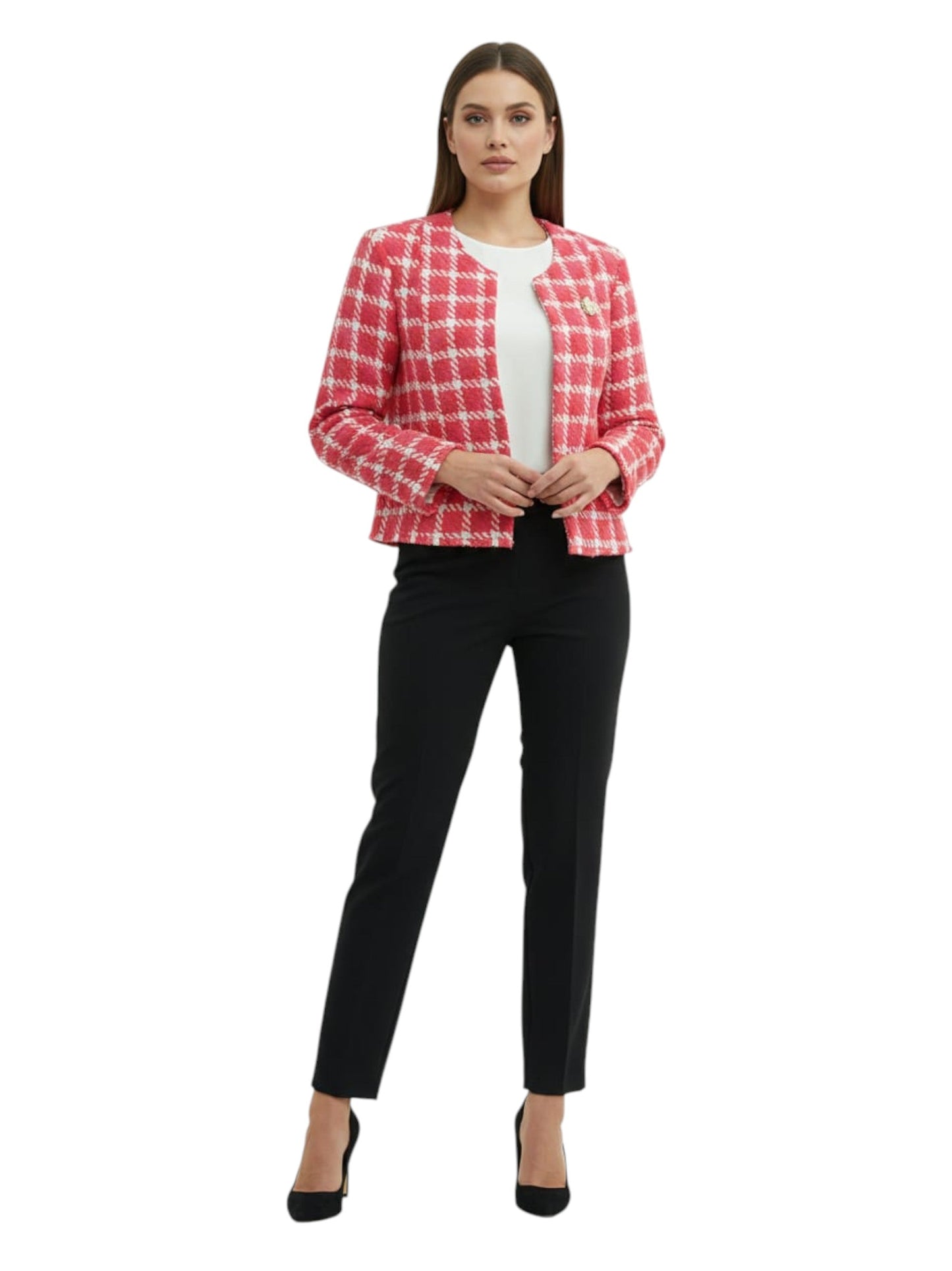Women's Colorblocked Textured Blazer,Multi