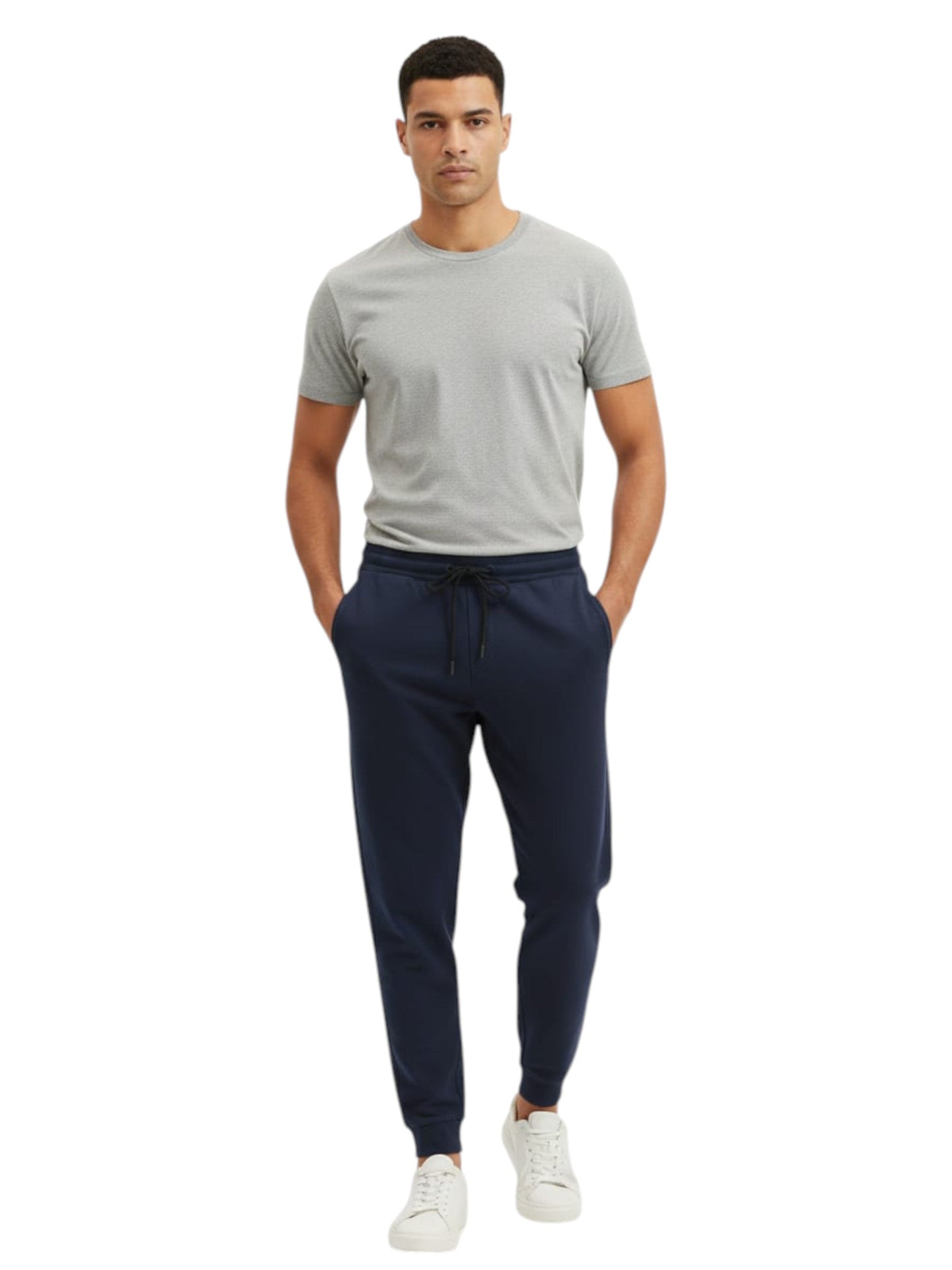 Men's Plain Solid Pant,Navy