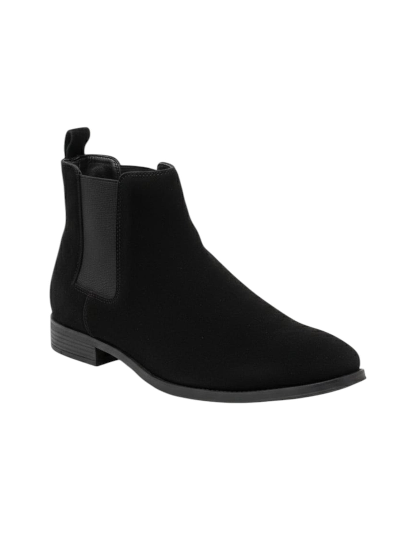 Men's Plain Ankle Boots,Black