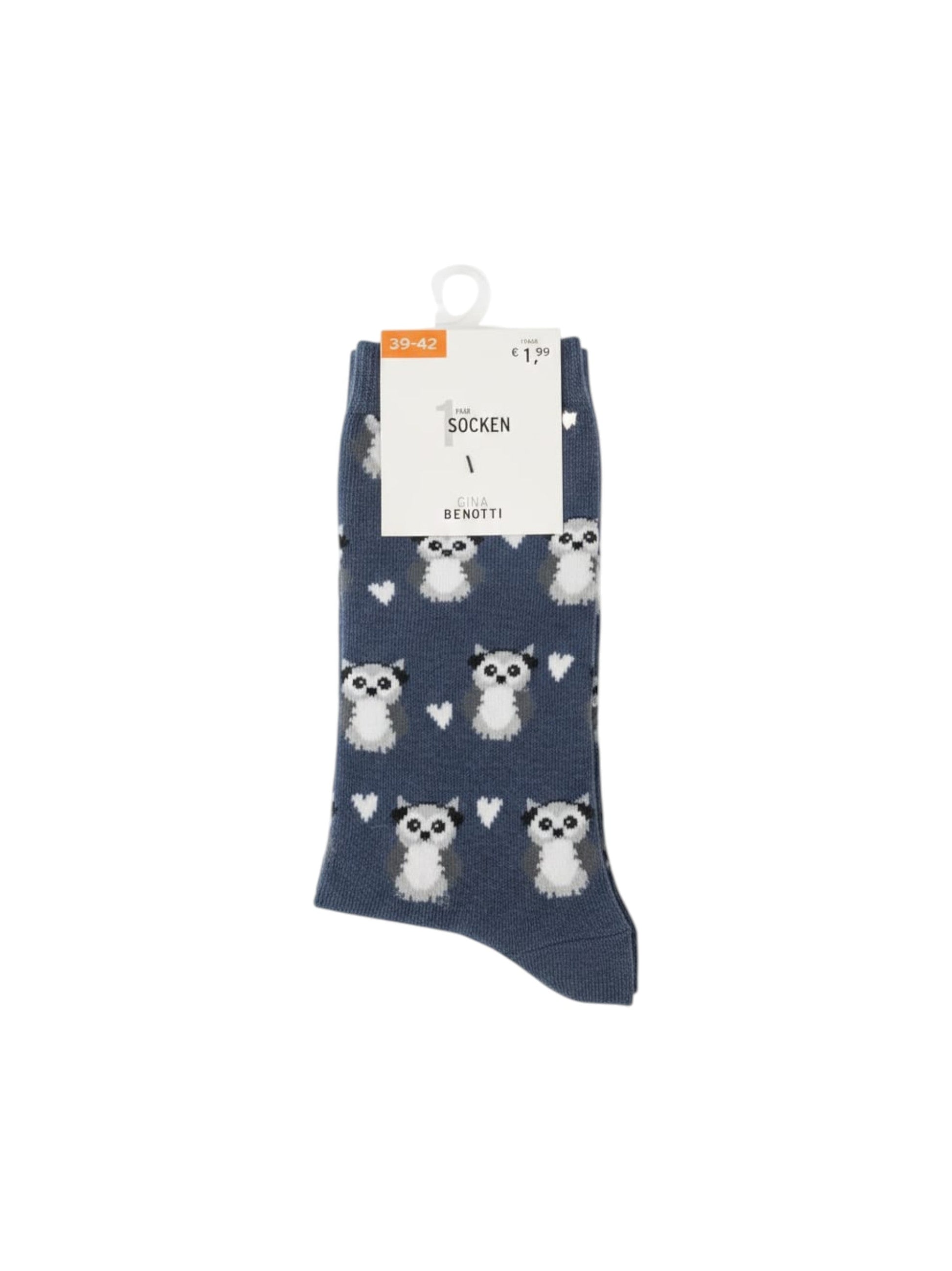 Women�s Printed Socks,Navy