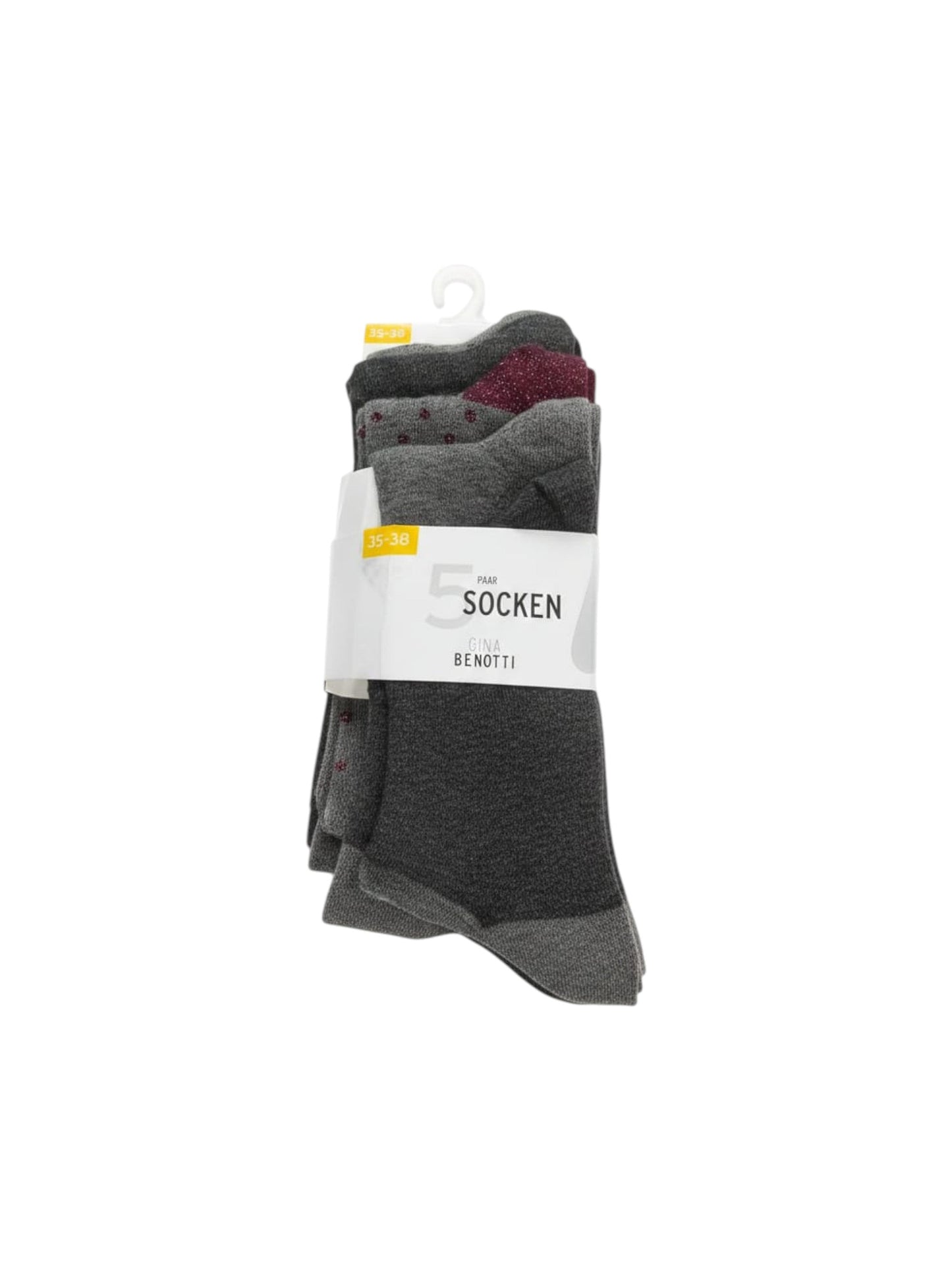 Women�s Knitted Socks Set 5Pieces,Grey