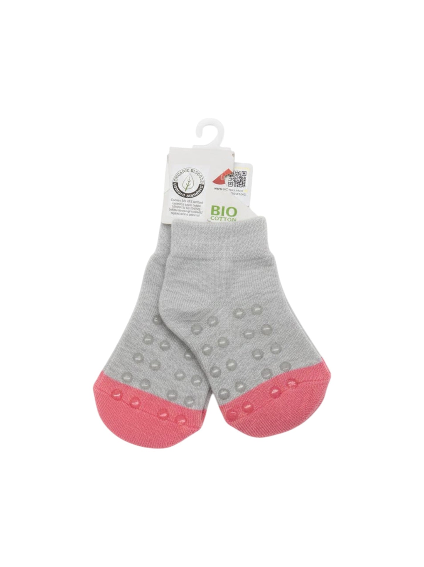 Kids Girl�s Knitted Socks,Grey/Pink