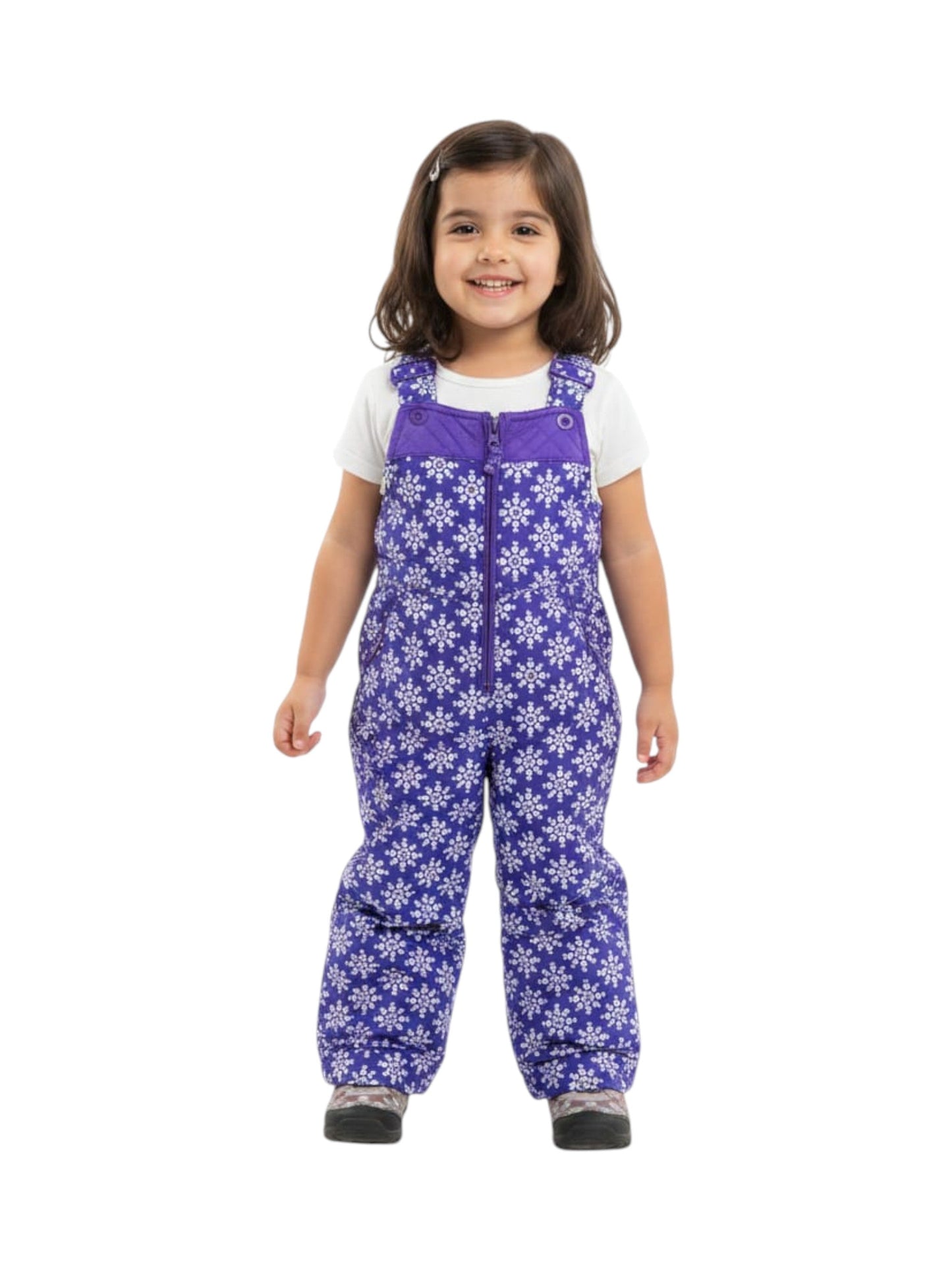 Kid's Gril's Printed  WaterProof Ski Suit,Purple