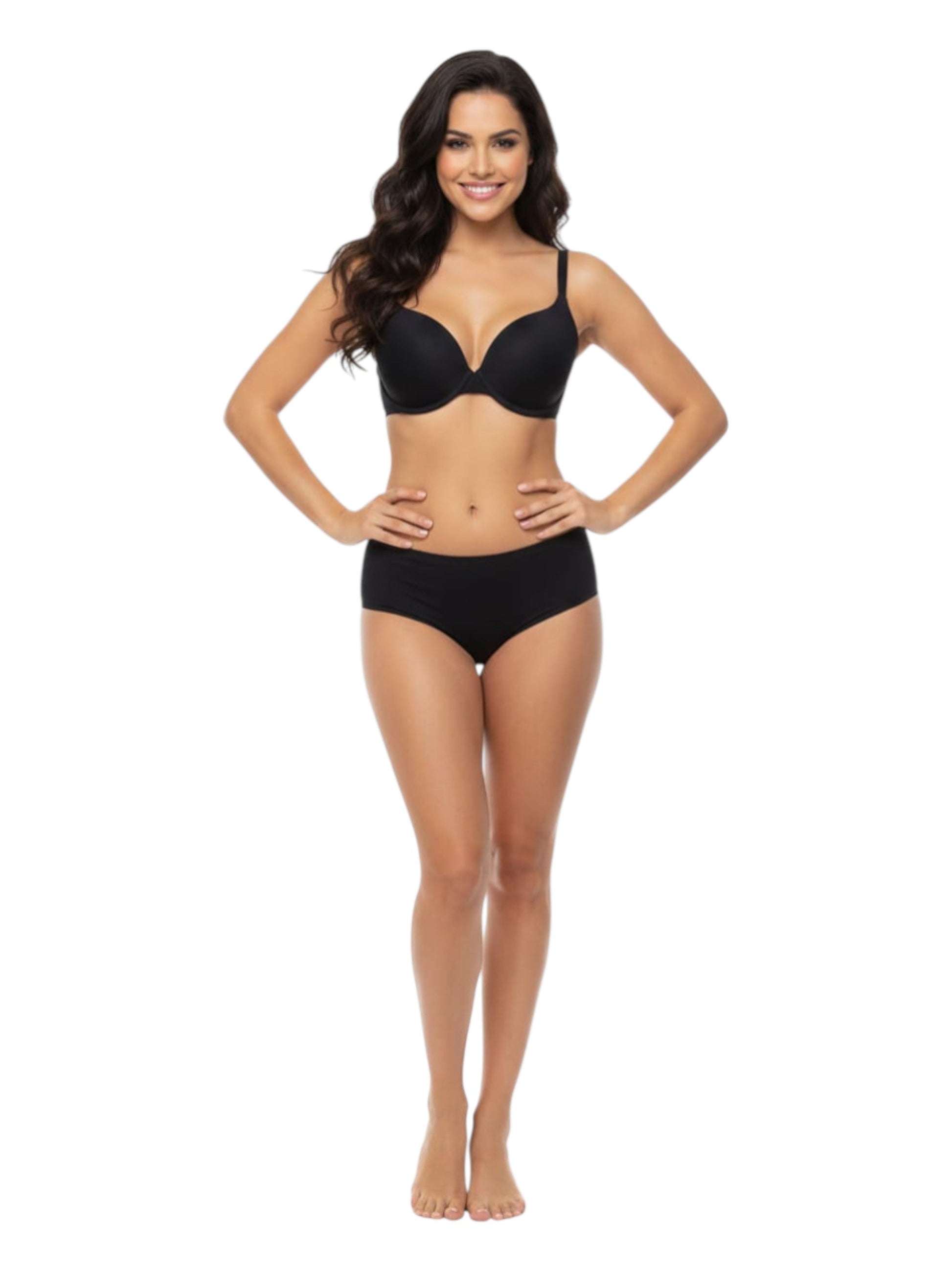 Women's Palin Solid Bra,Black