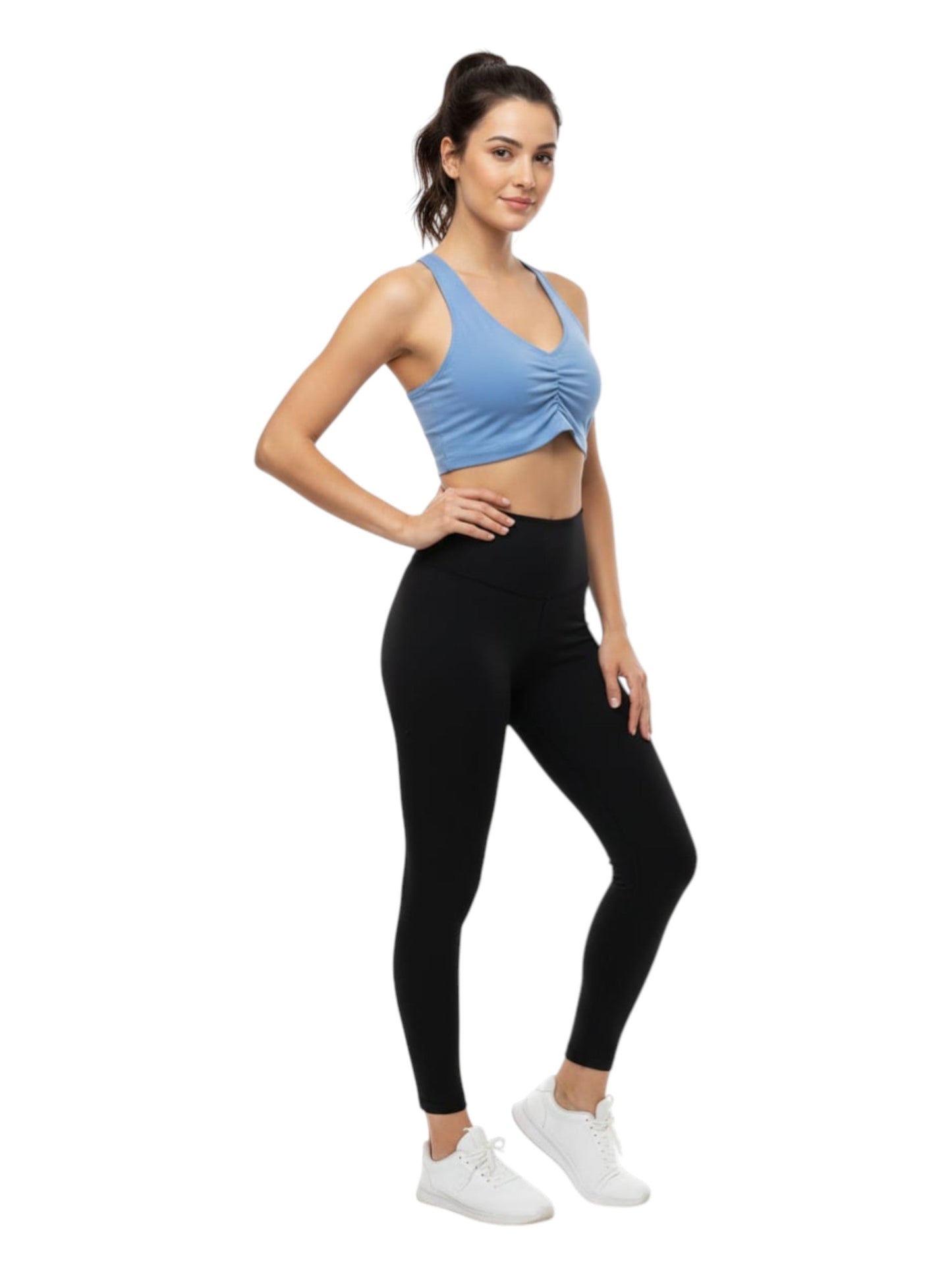 Women's Plain Solid Bra,Light Blue