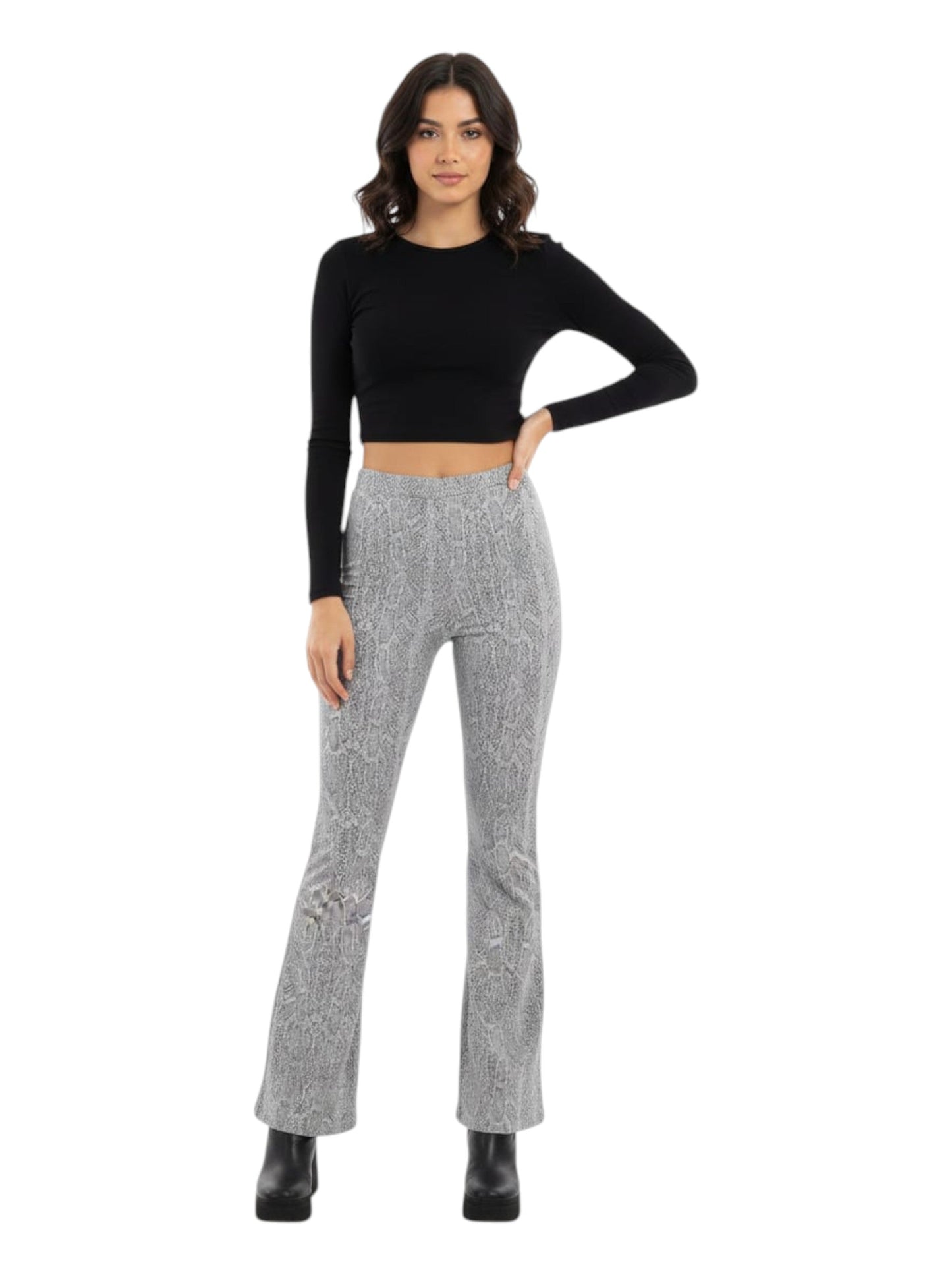 Women's Printed Pant,Black/White