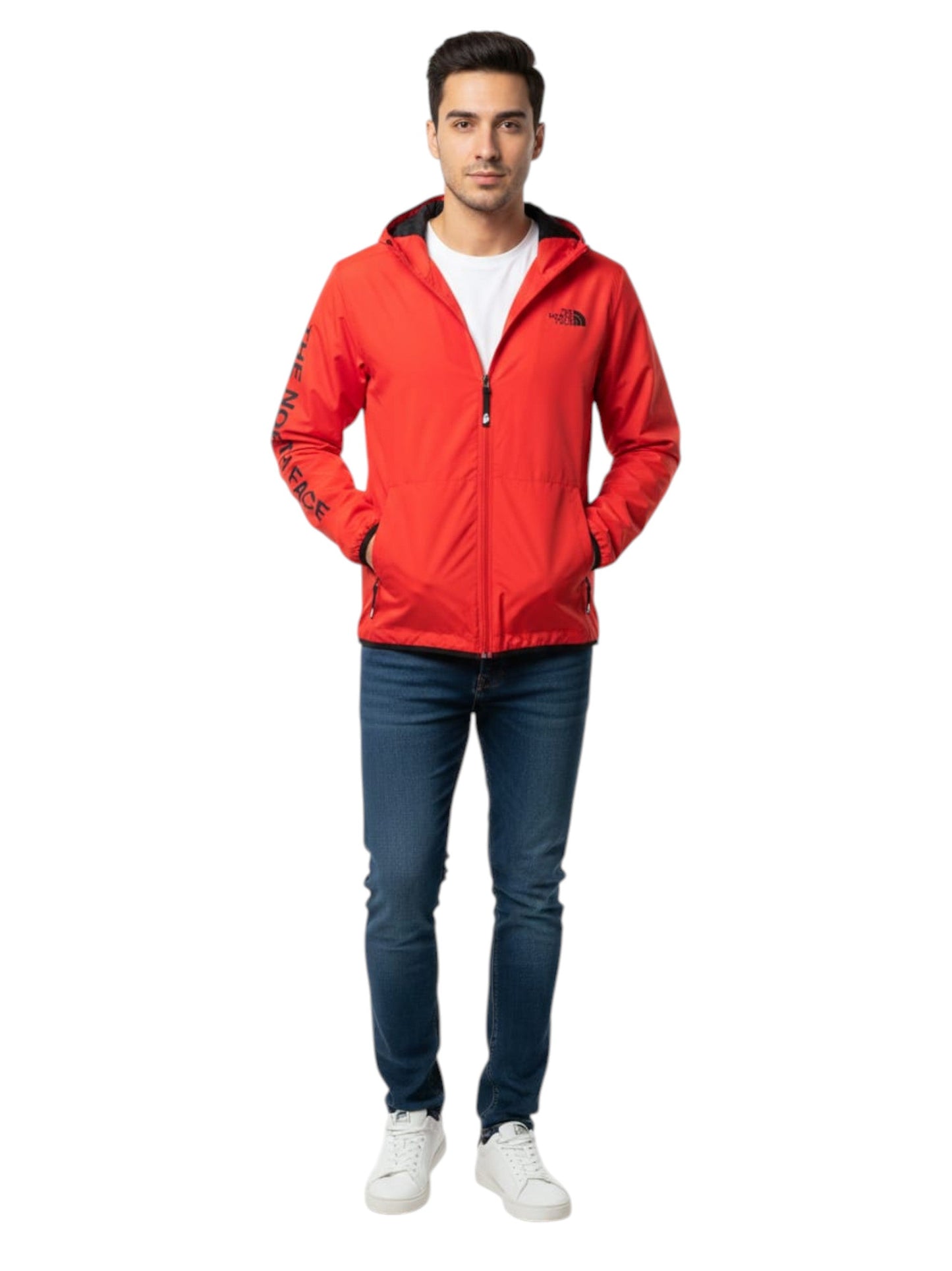 Men's Plain Solid Jacket,Red