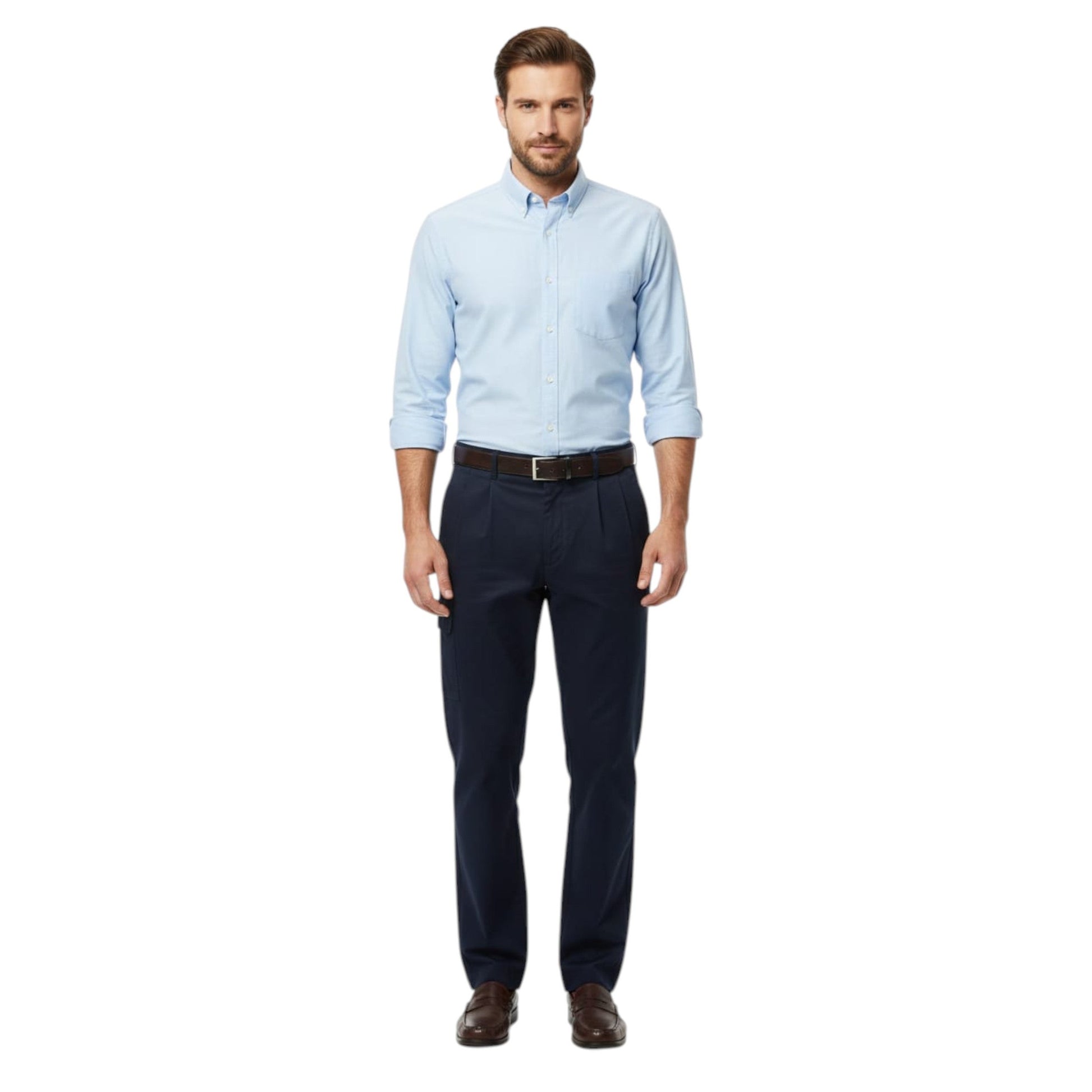 Men's Plain Solid Pant,Navy