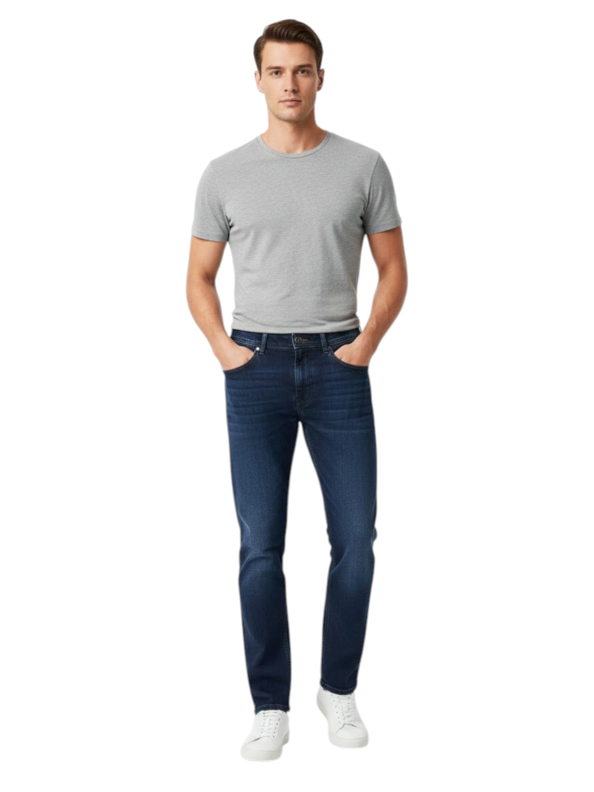 Men's Washed Jeans,Blue