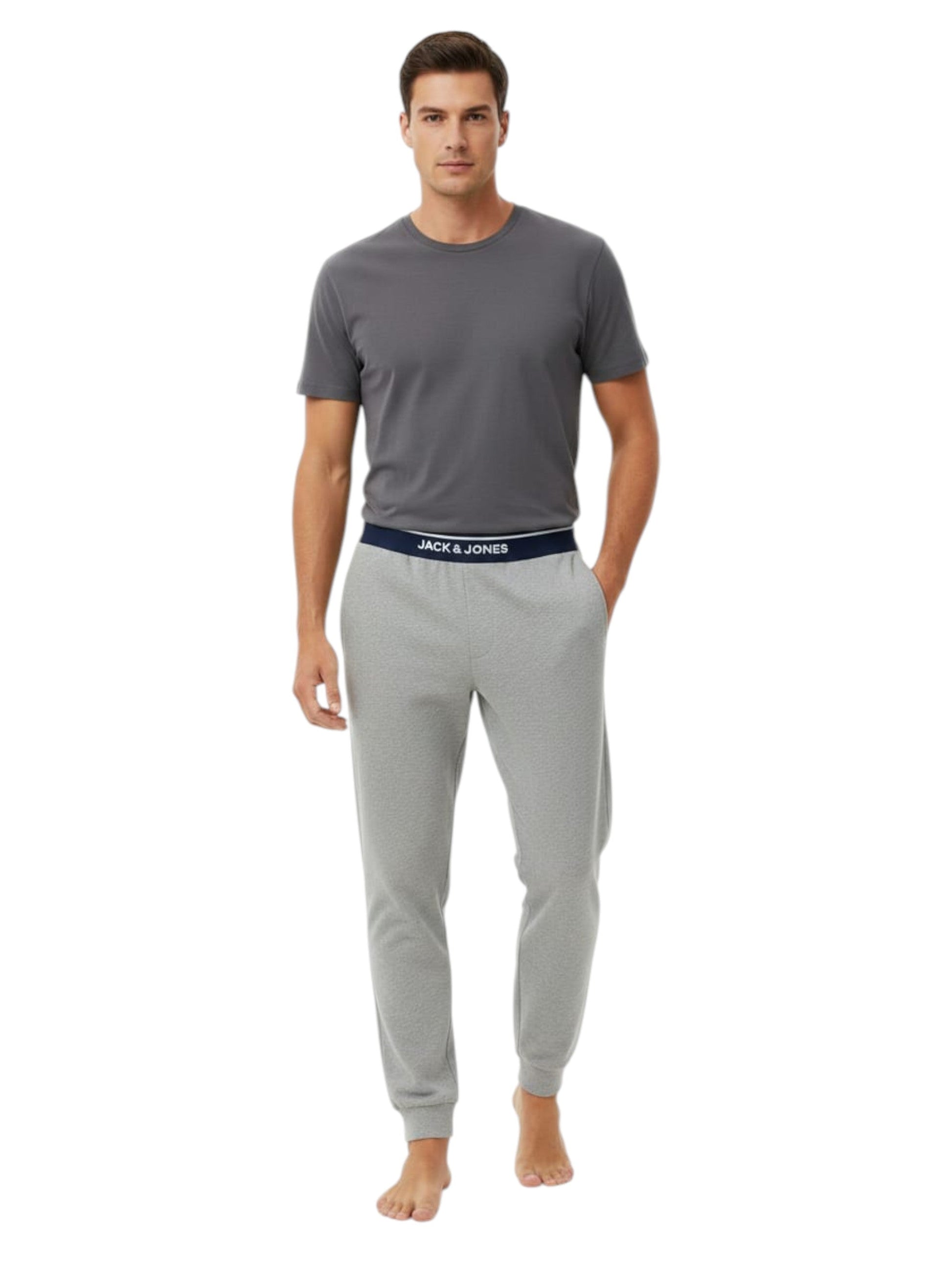 Men's Plain Solid Pant,Light Grey