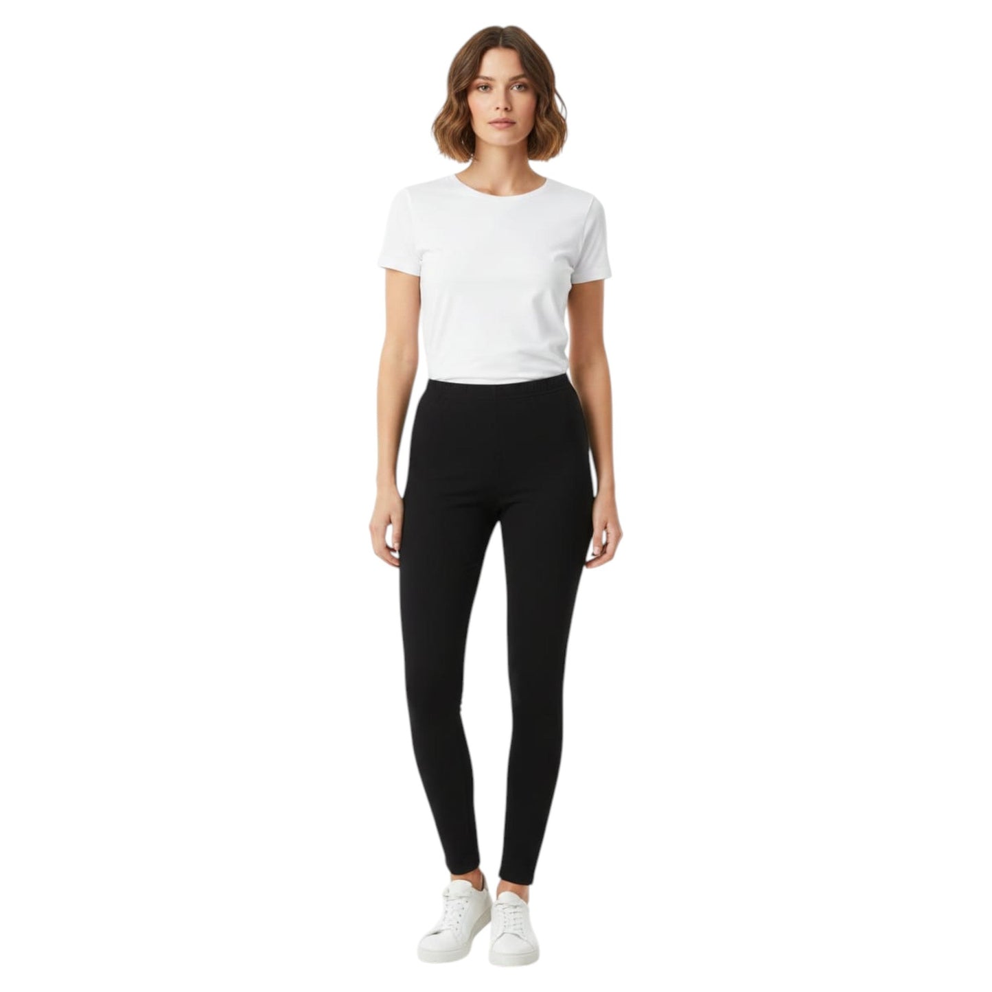 Women's Plain Solid Pant,Black