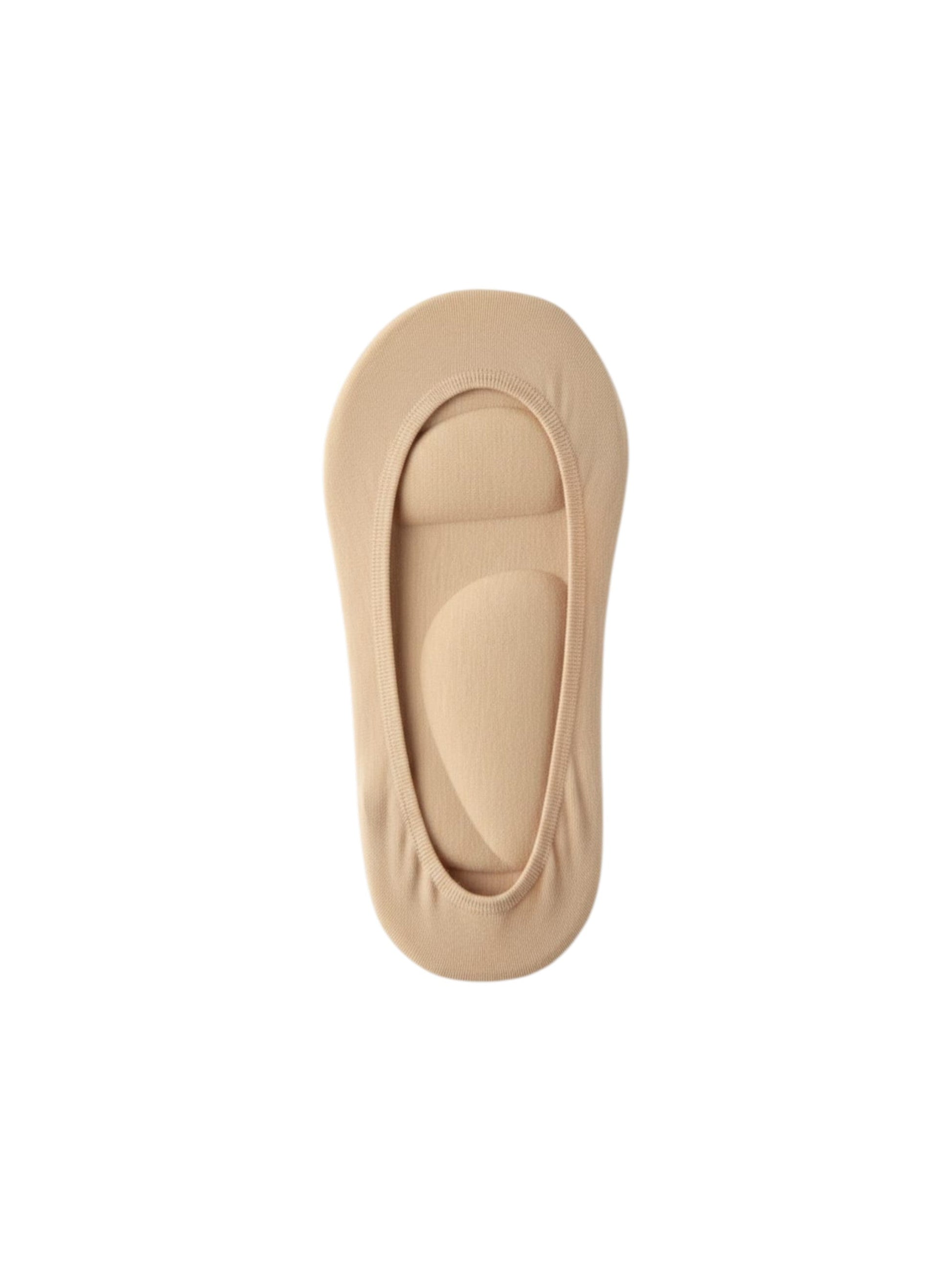 Women's Plain Solid Sheer Socks,Beige
