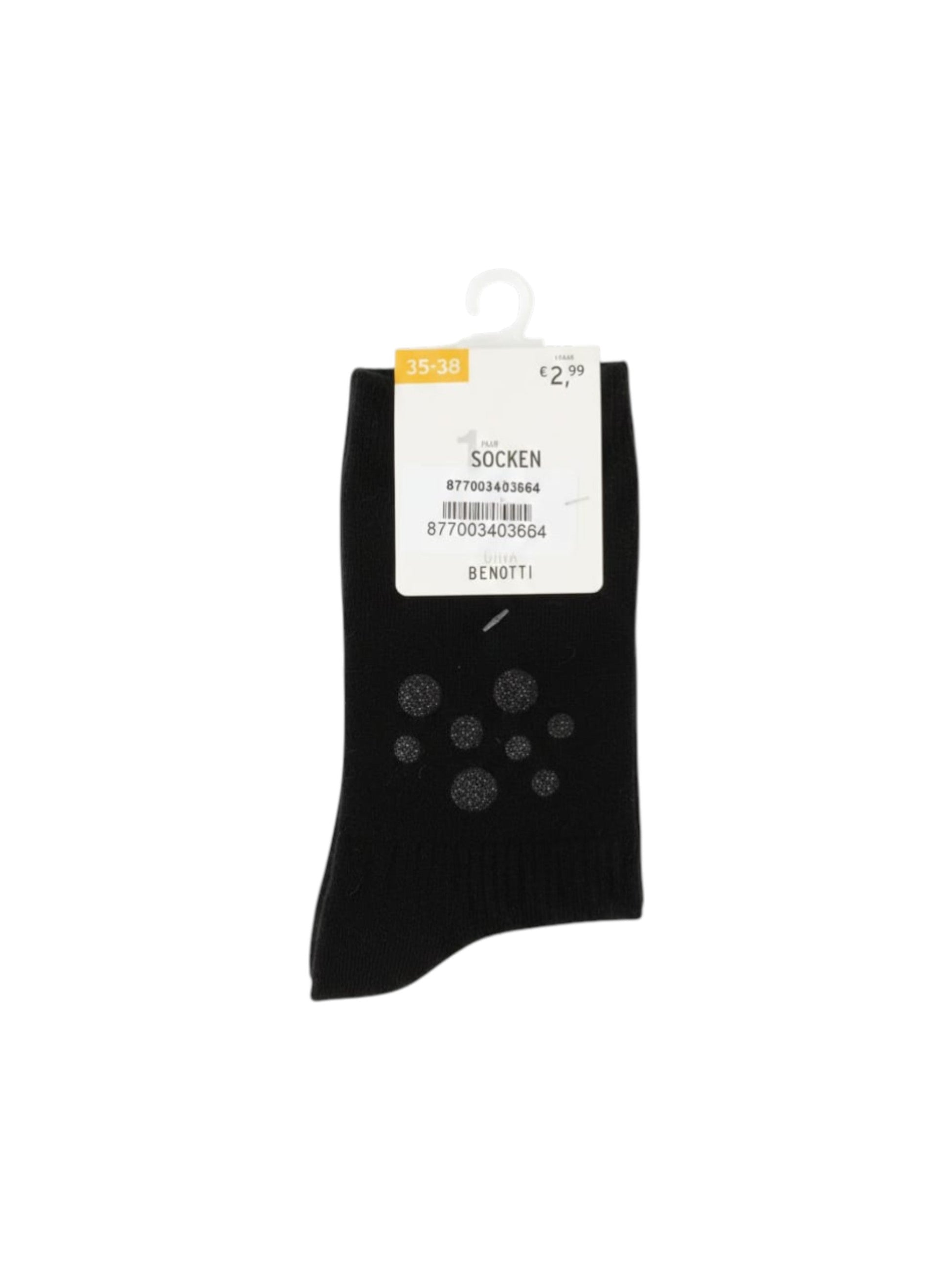 Women's Plain Socks,Black