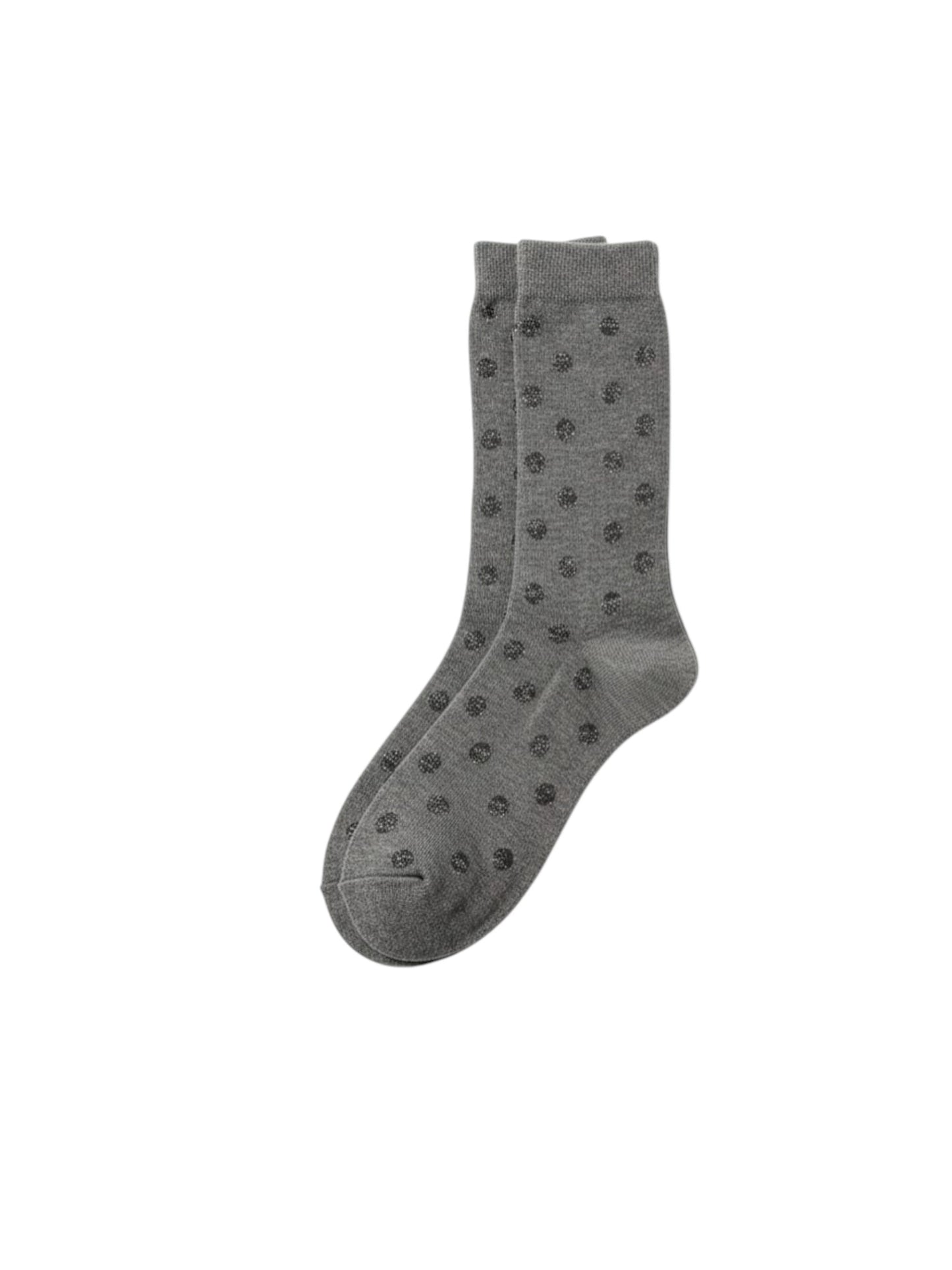 Women's Printed Glitter Socks,Grey