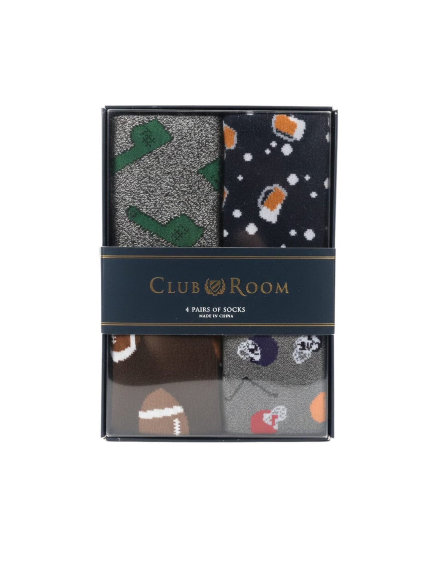 Men's Printed Socks Set 4Pieces,Multi