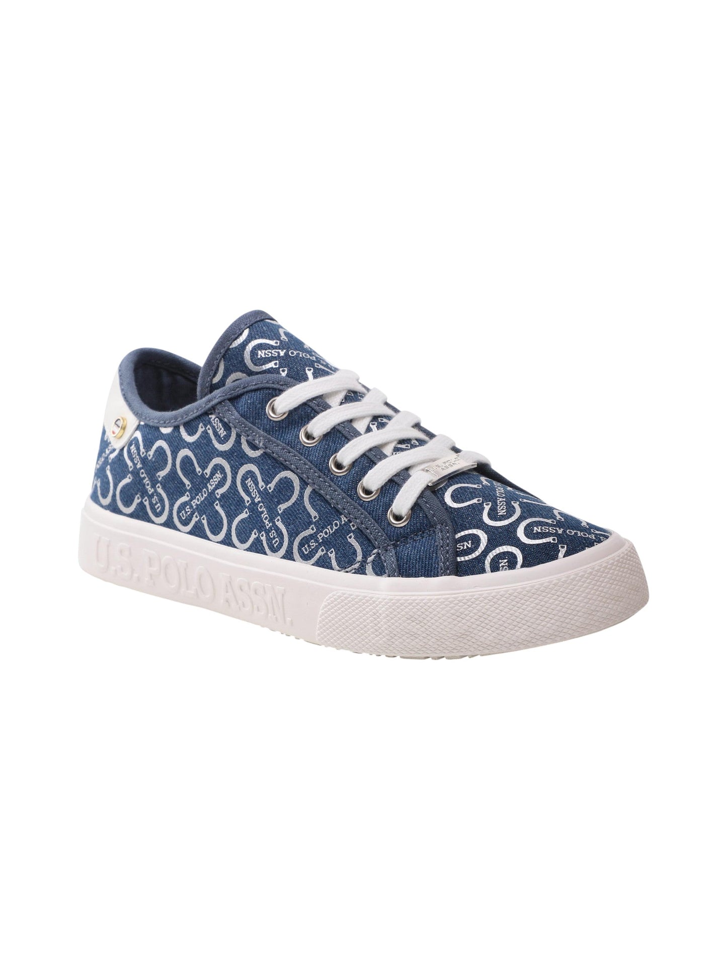 Women's Brand Logo Patched Shoes,Navy