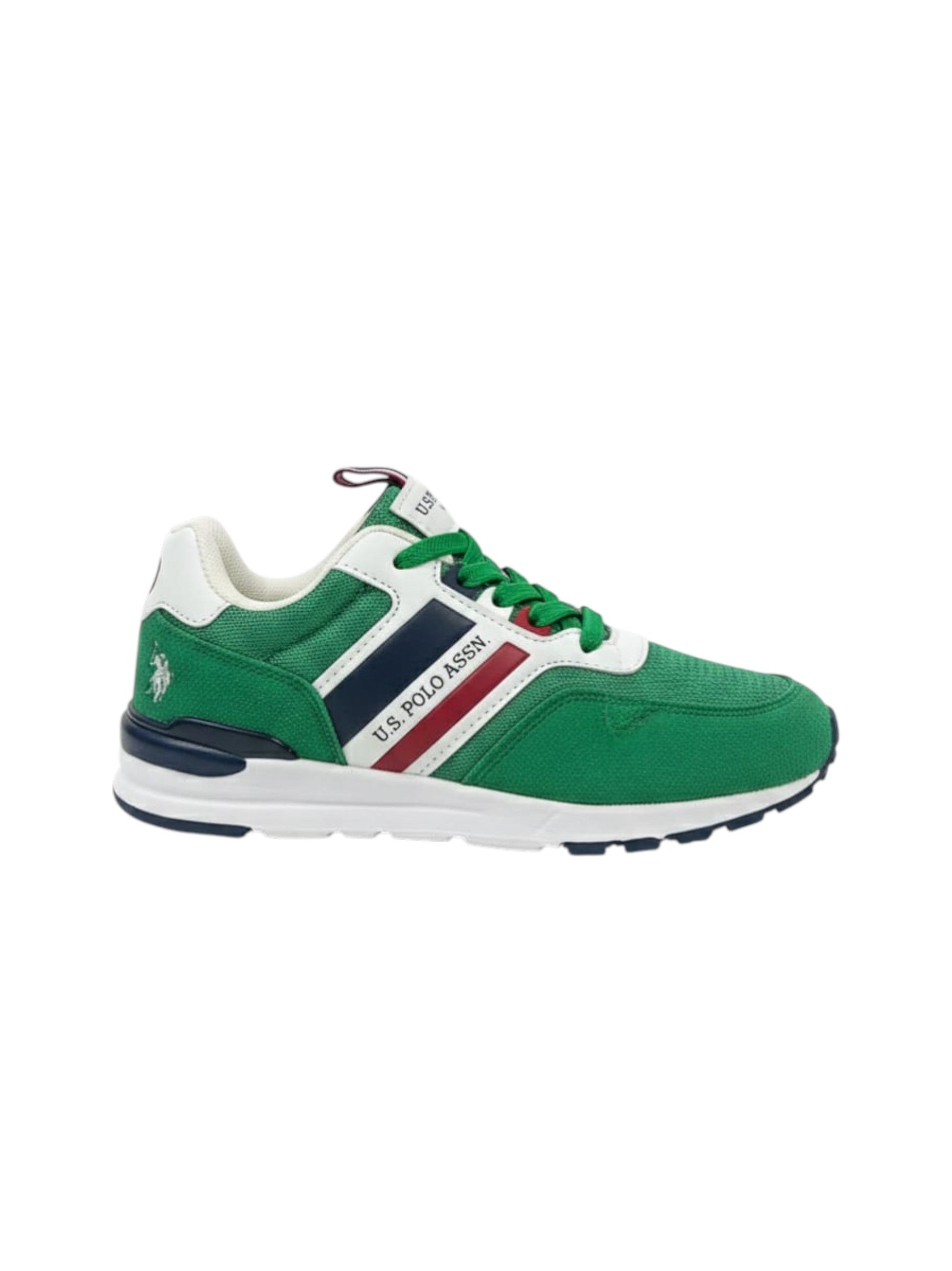 Kids Boy's Brand Logo Patched Shoes,Green