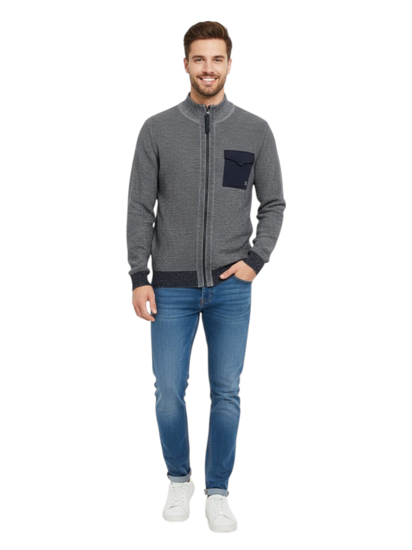 Men's Knitted Jacket,Black