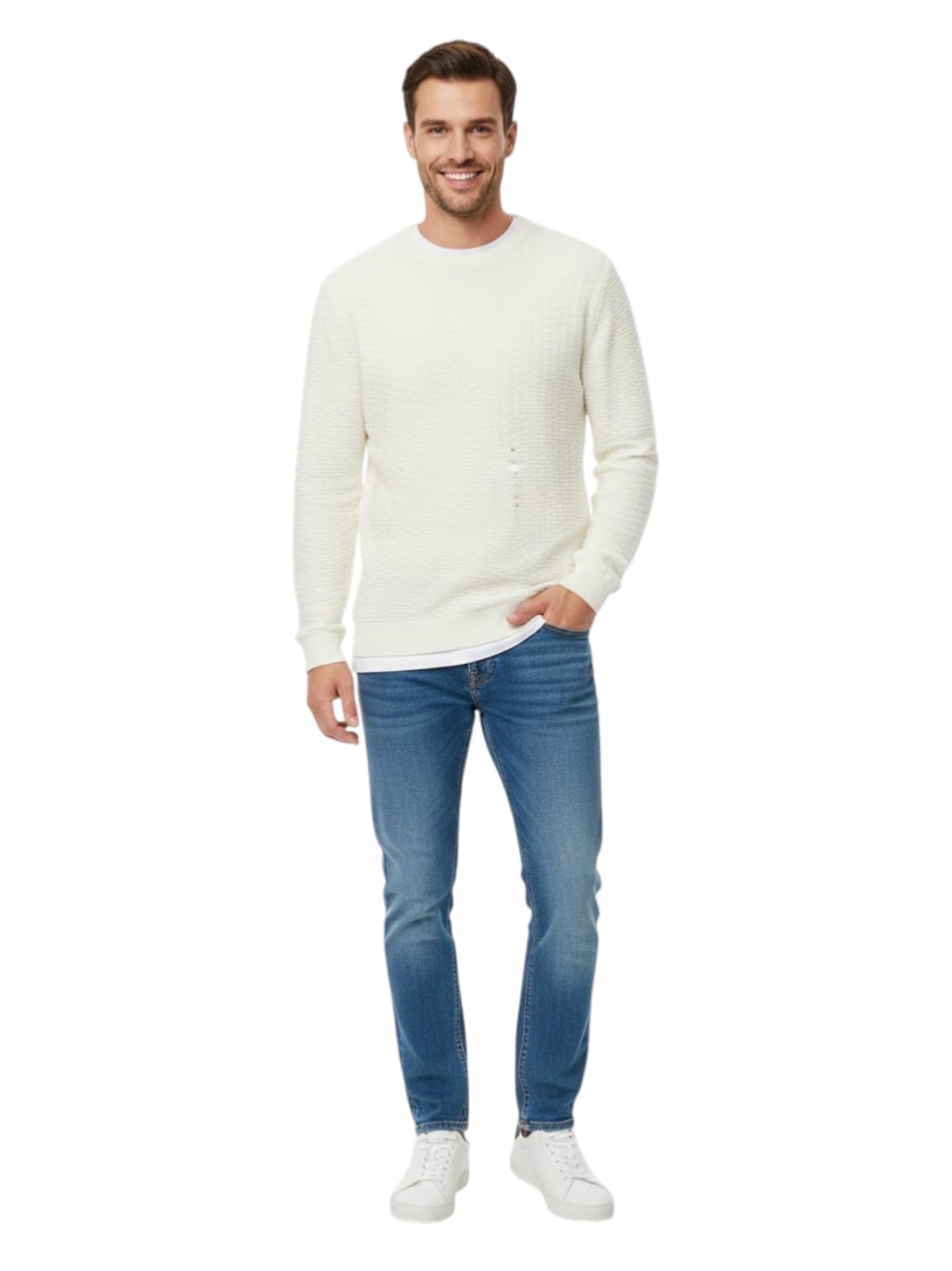Men's Knitted Sweaters,Off White