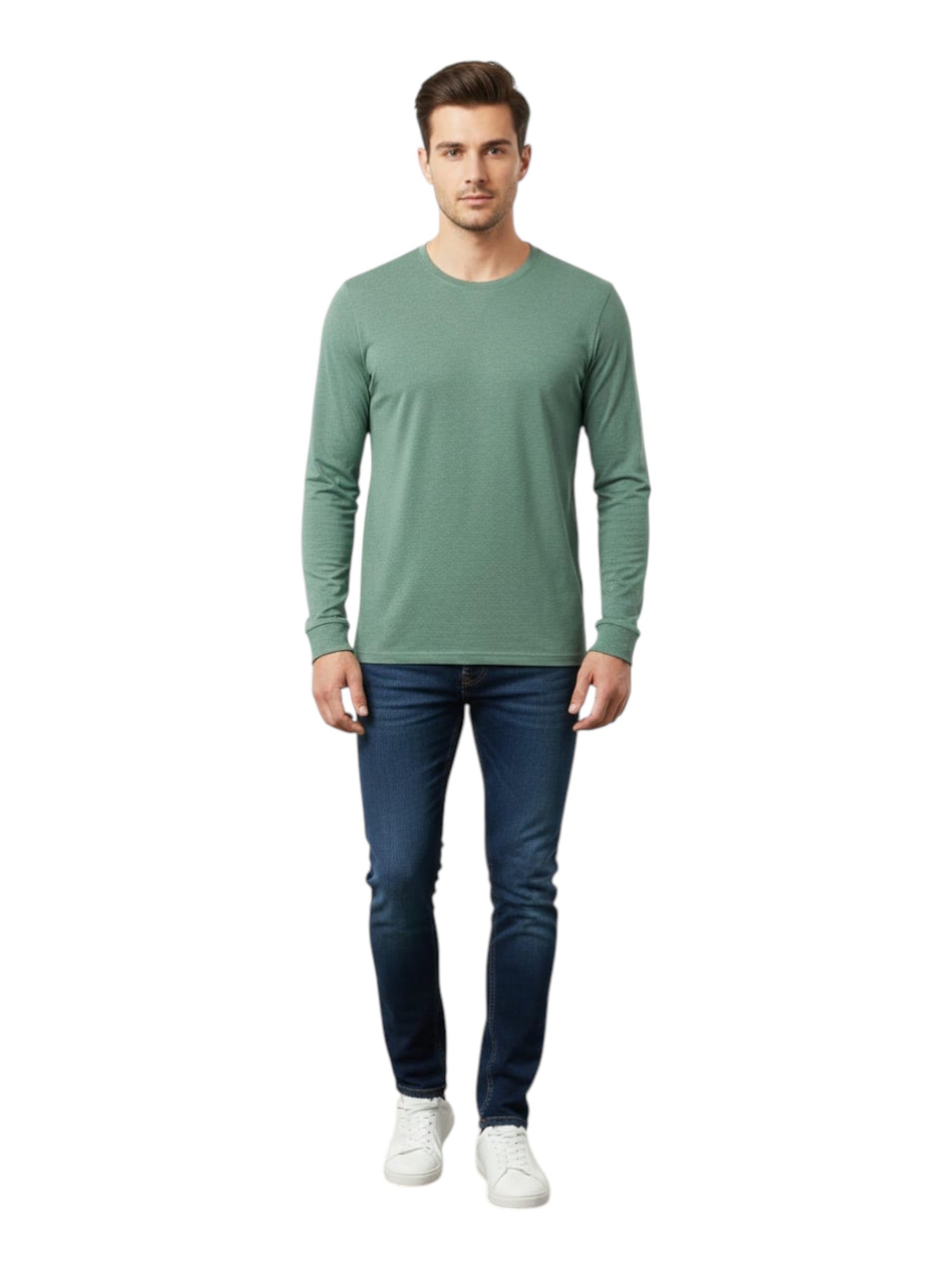 Men's Plain Solid Top,Mint