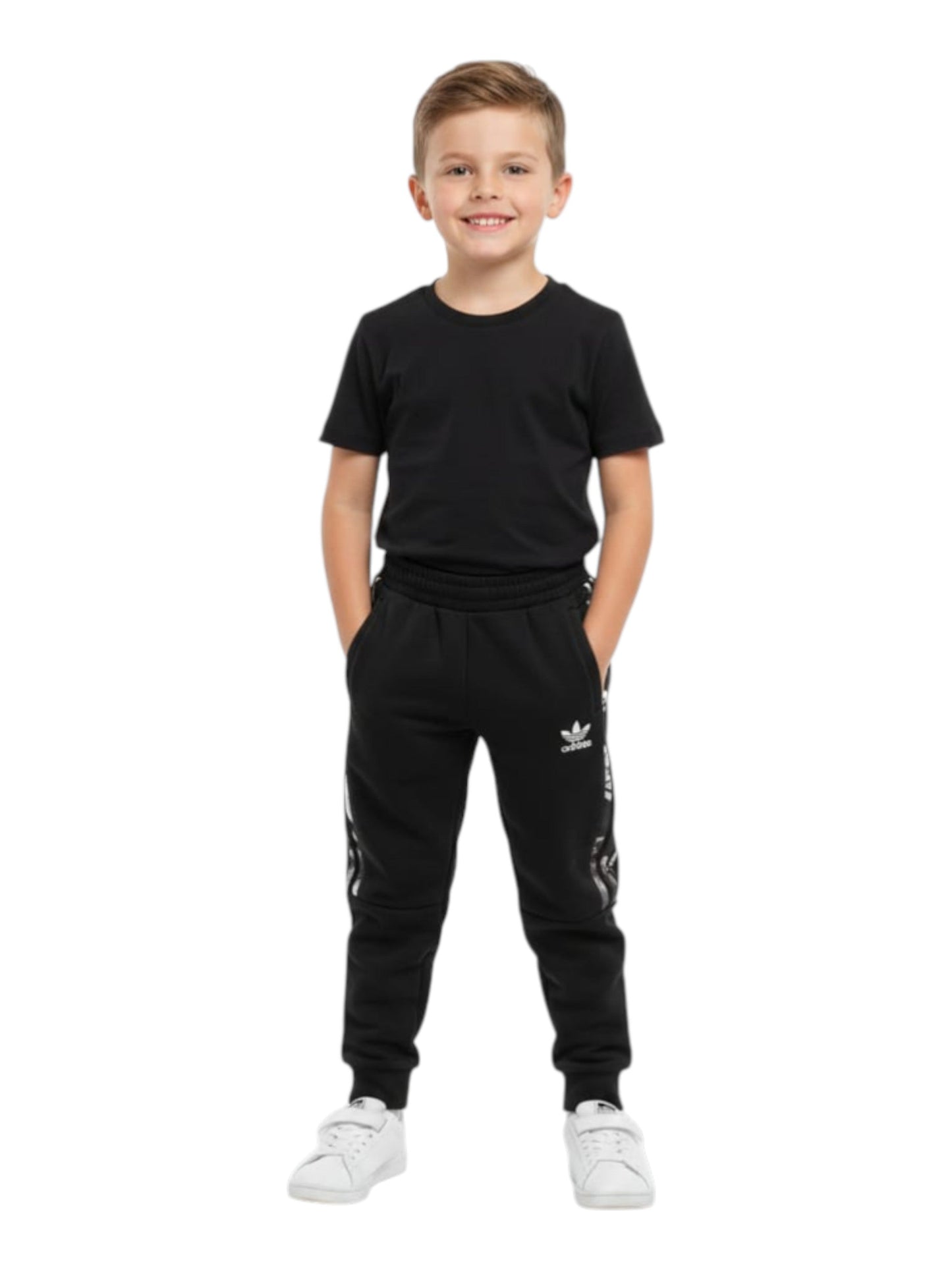 Kids Boy's Printed Pant,Black