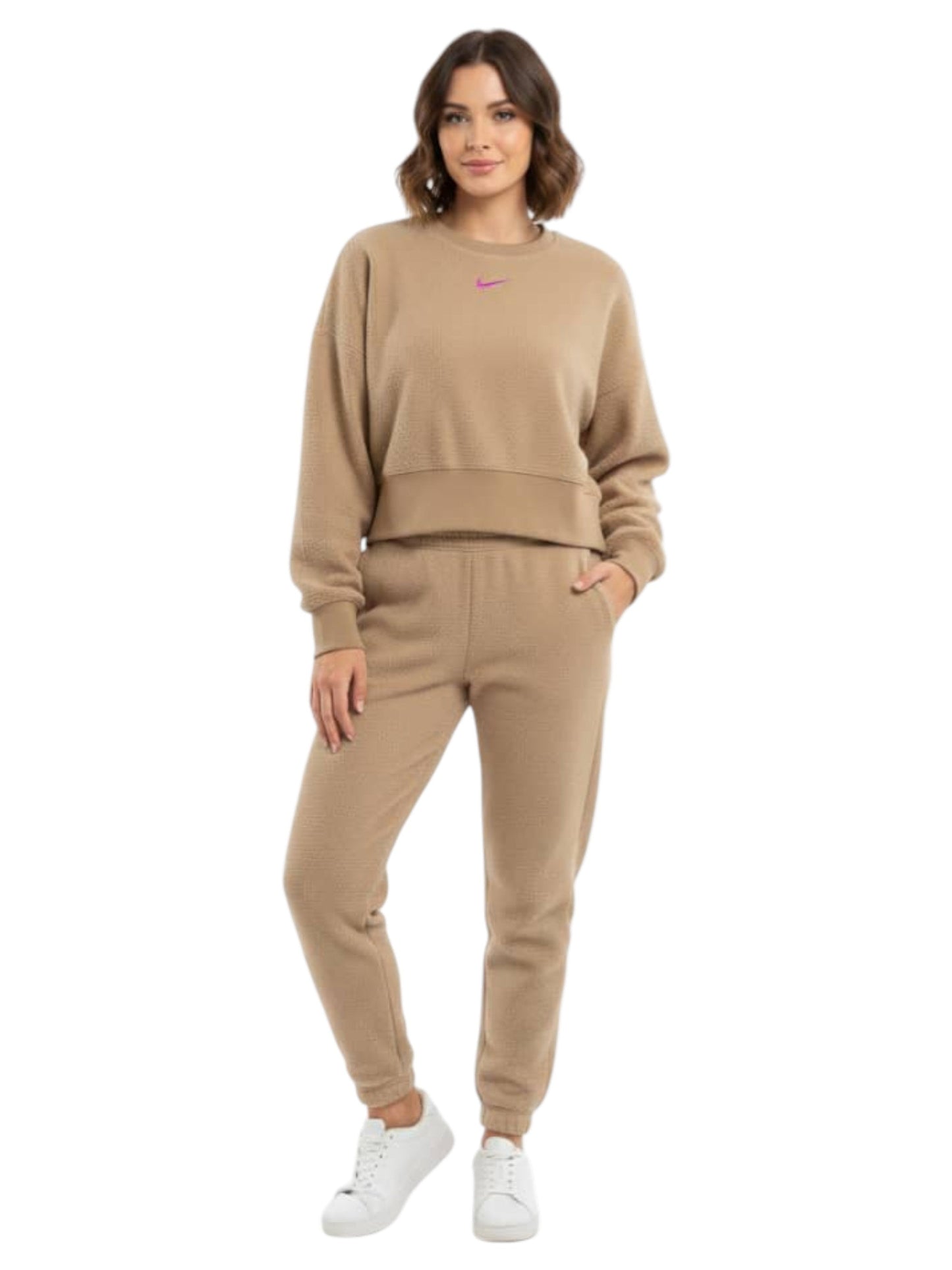 Women's Plain Solid Sweaters,Light Brown