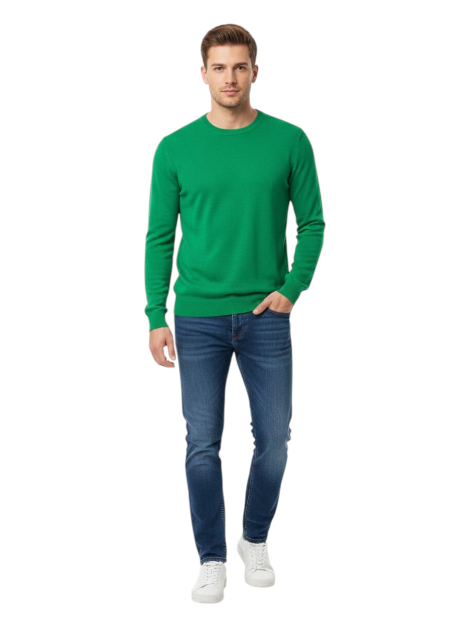 Men's Knitted Sweaters,Green