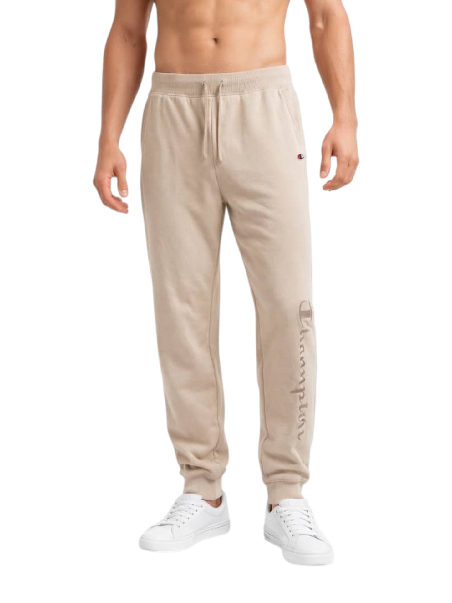 Men's Brand Logo Printed Pant,Beige