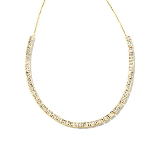 Kendra Scott Women's Gold-Tone Gracie Crystal Tennis Necklace | Kendra Scott In Lebanon