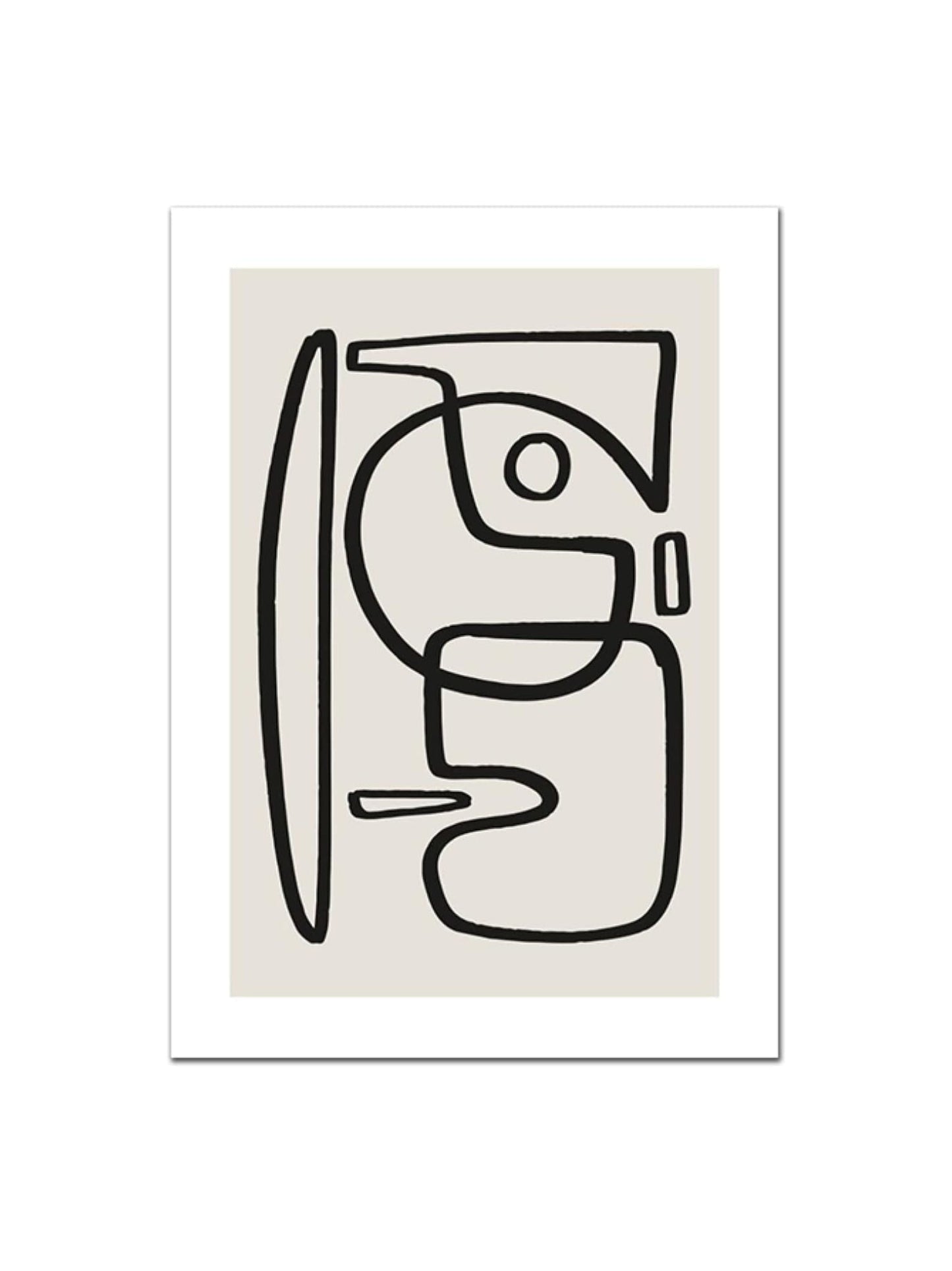 Abstract Line Draw Poster