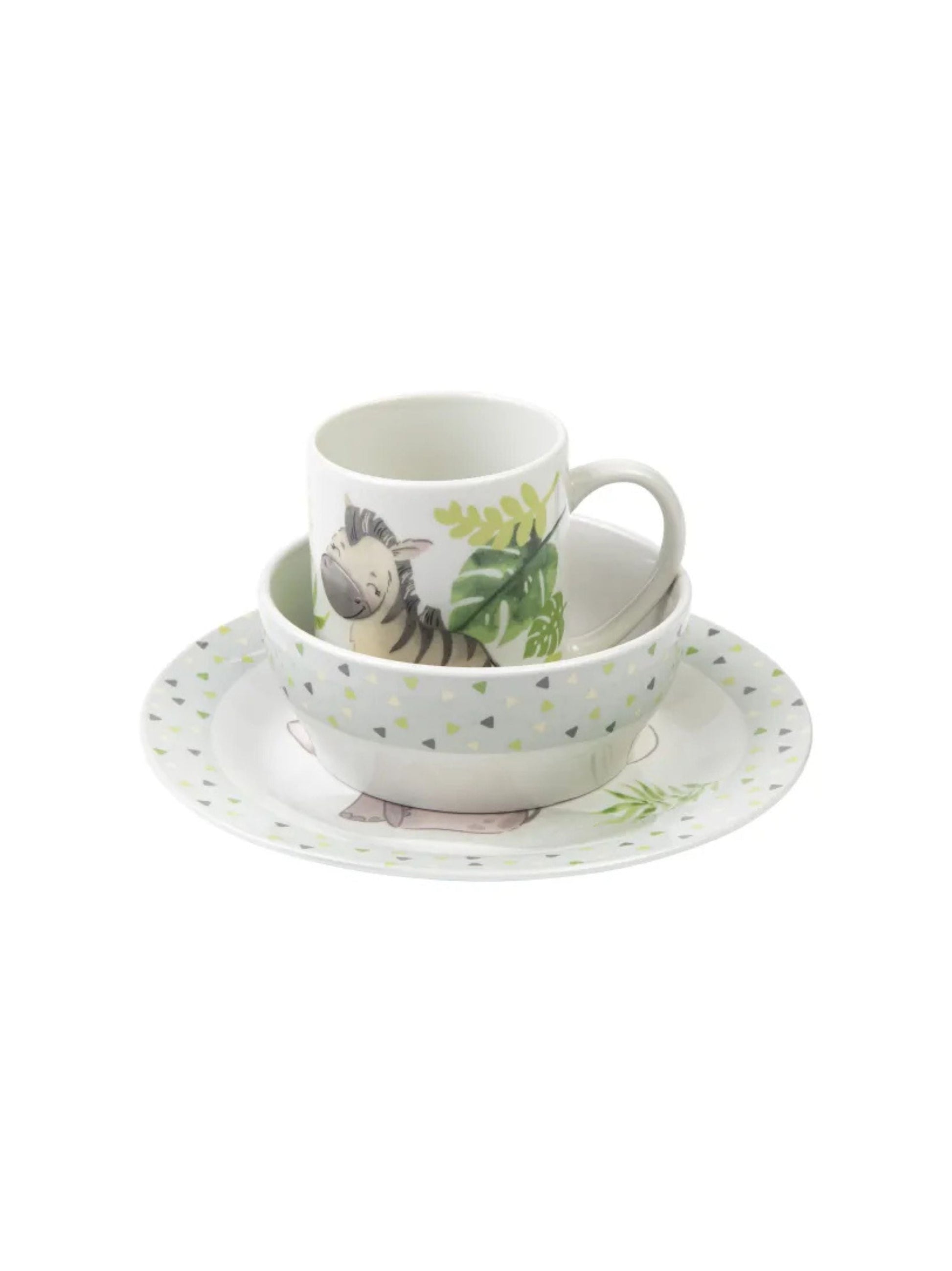 Children'S Tableware (Elephant/Zebra)