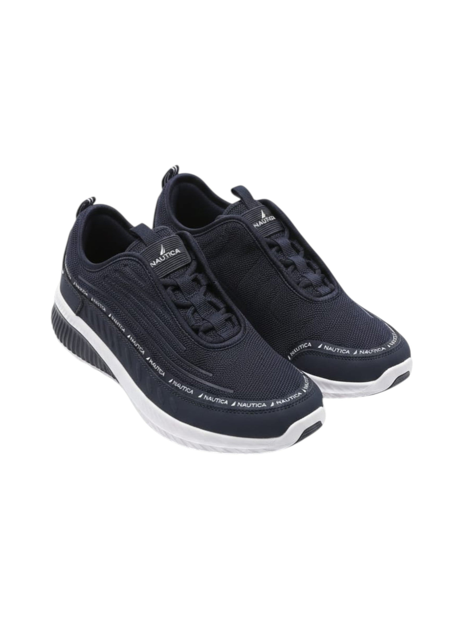 Men's Brand logo Printed Shoes,Navy