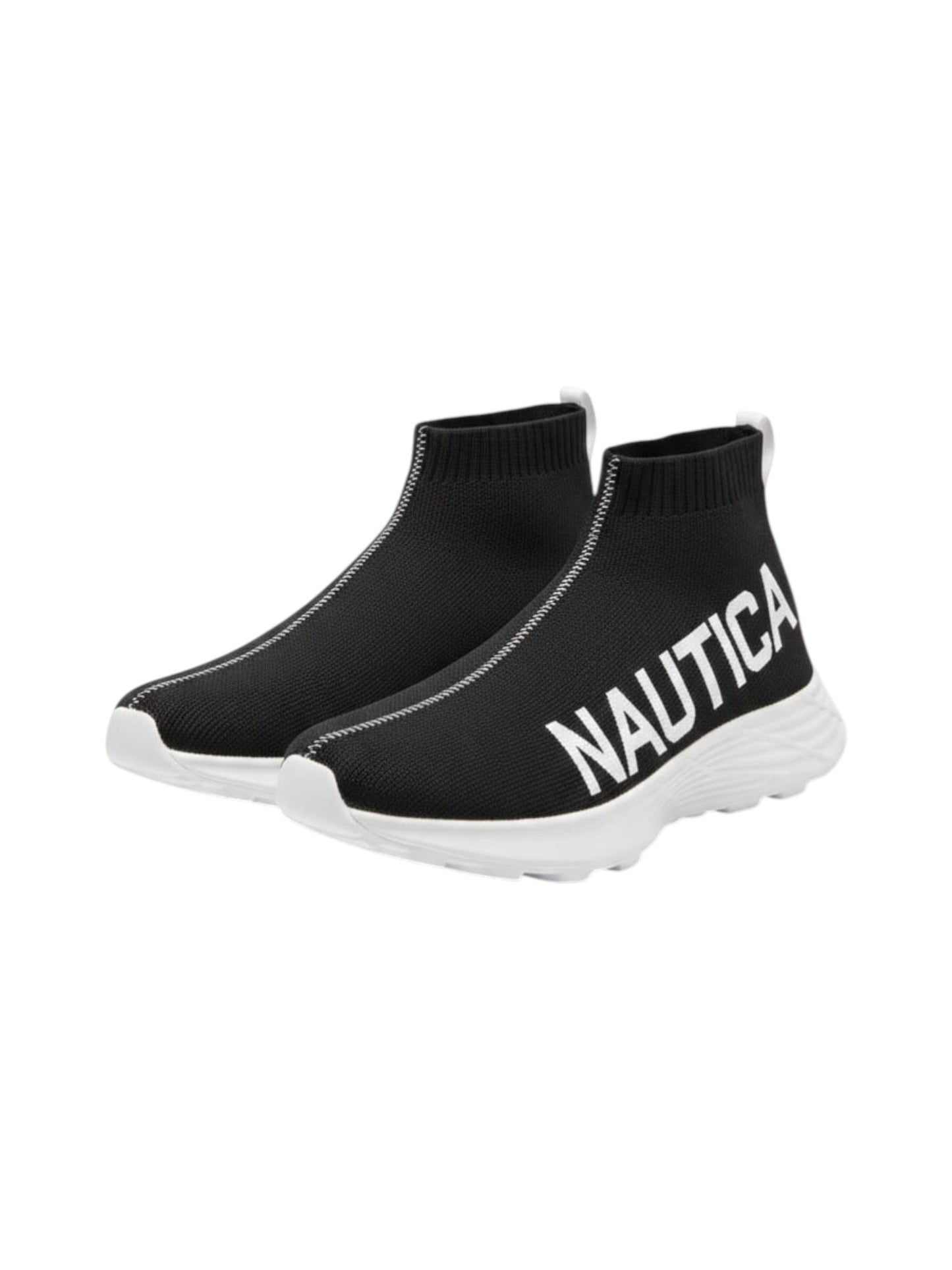 Men's Brand Logo Printed High Top Shoes ,Black