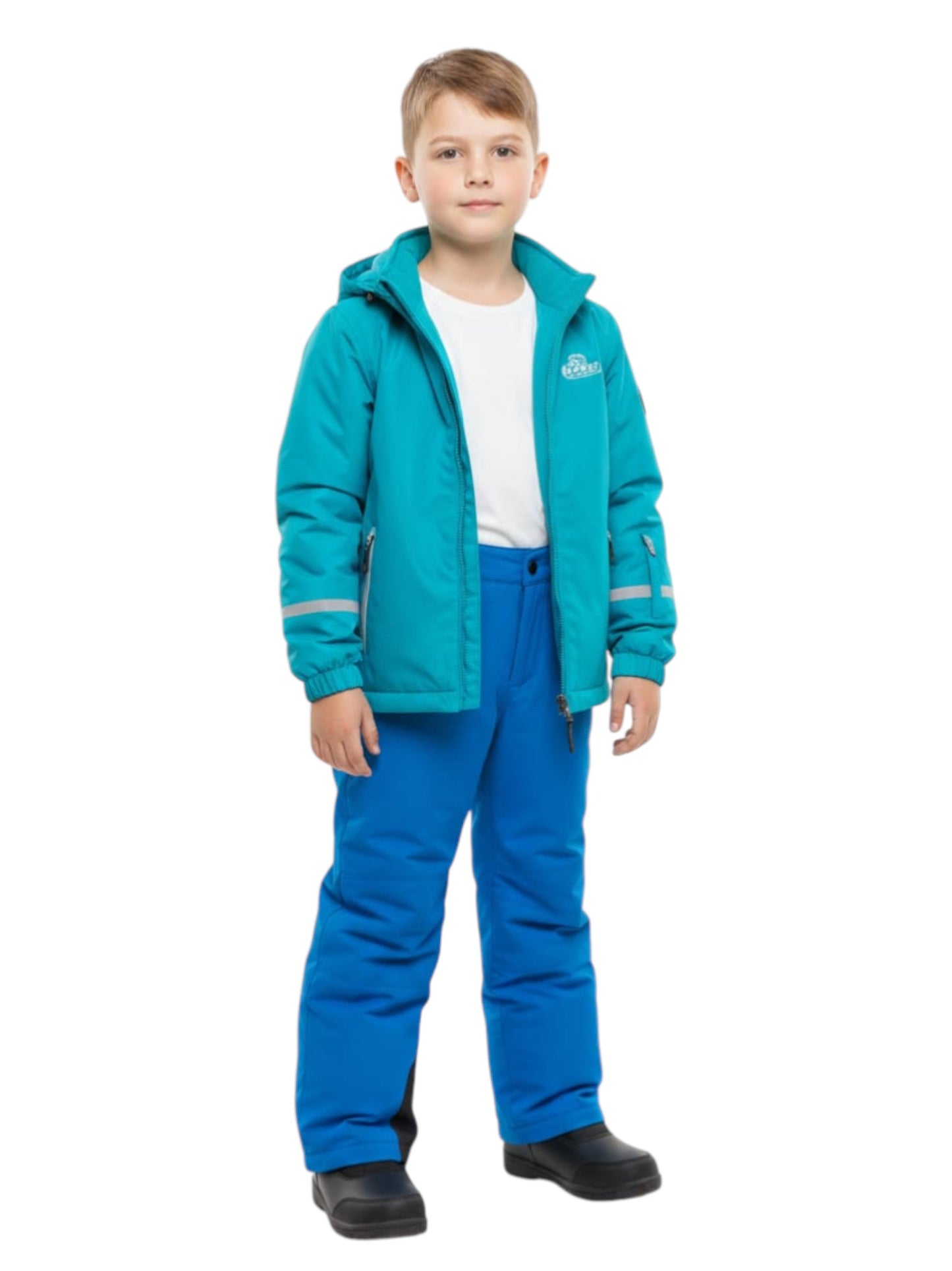Kids Boy's Plain Solid Jacket,Blue