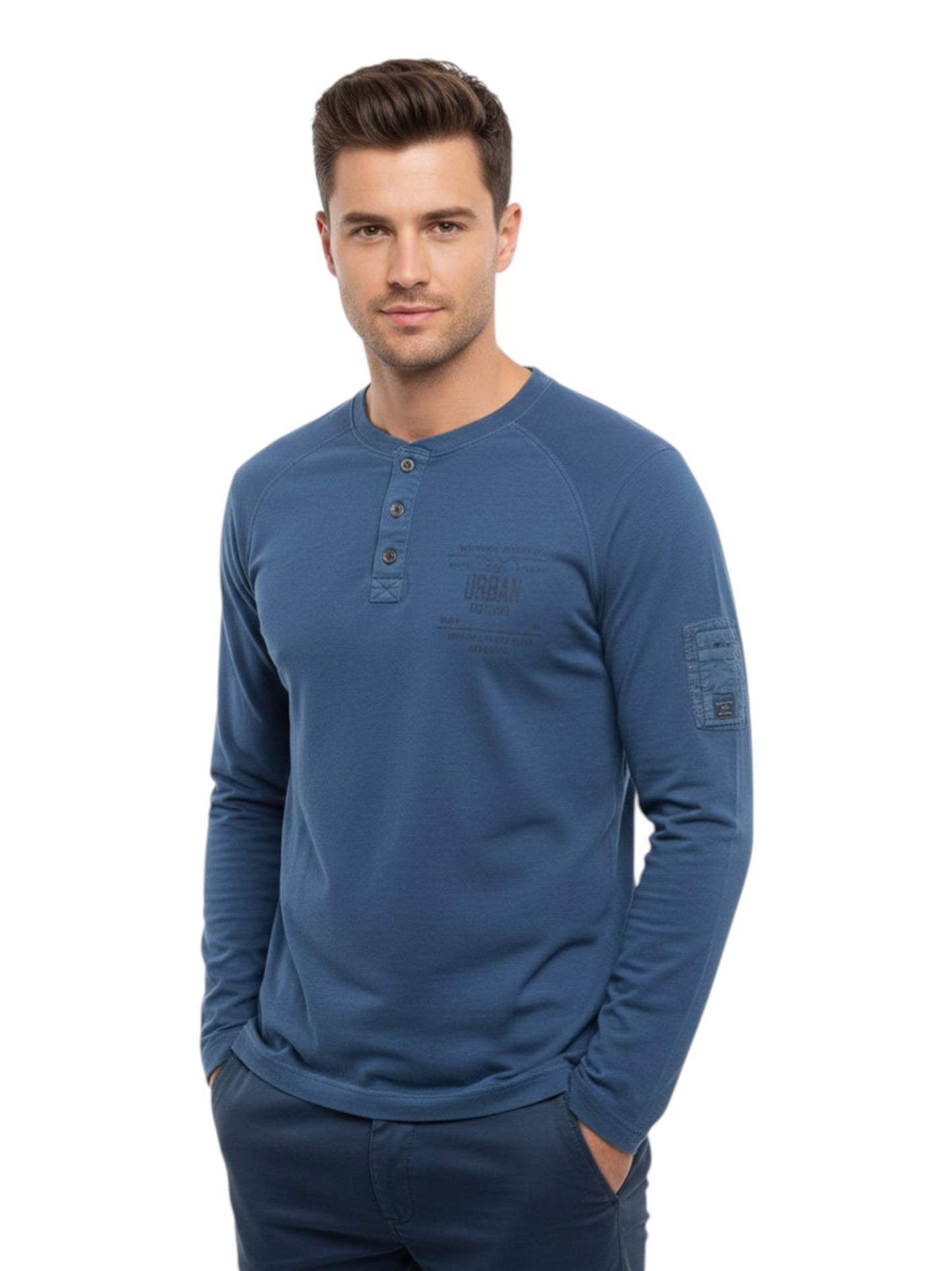 Men's Printed Top,Navy