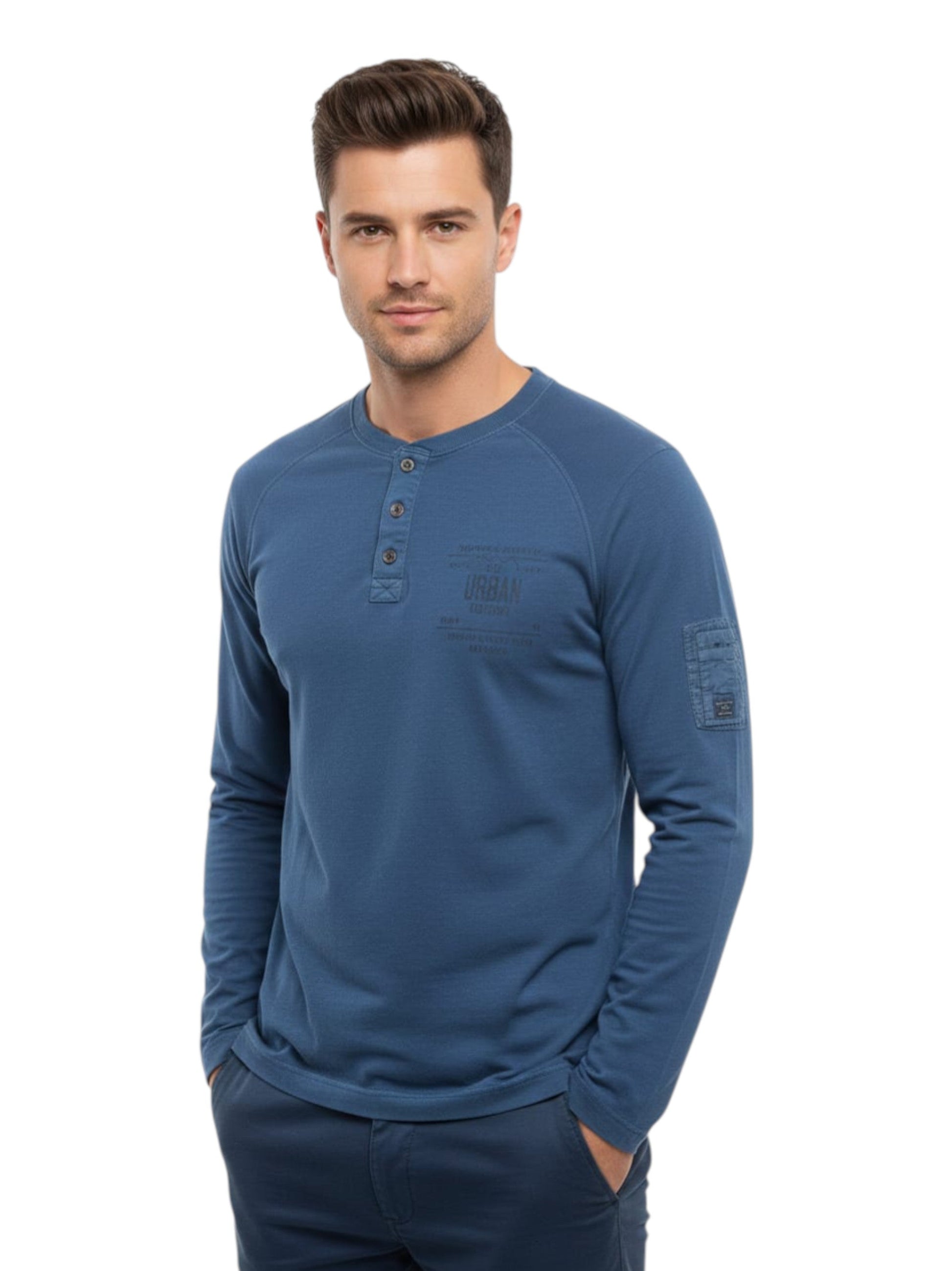 Men's Printed Top,Navy