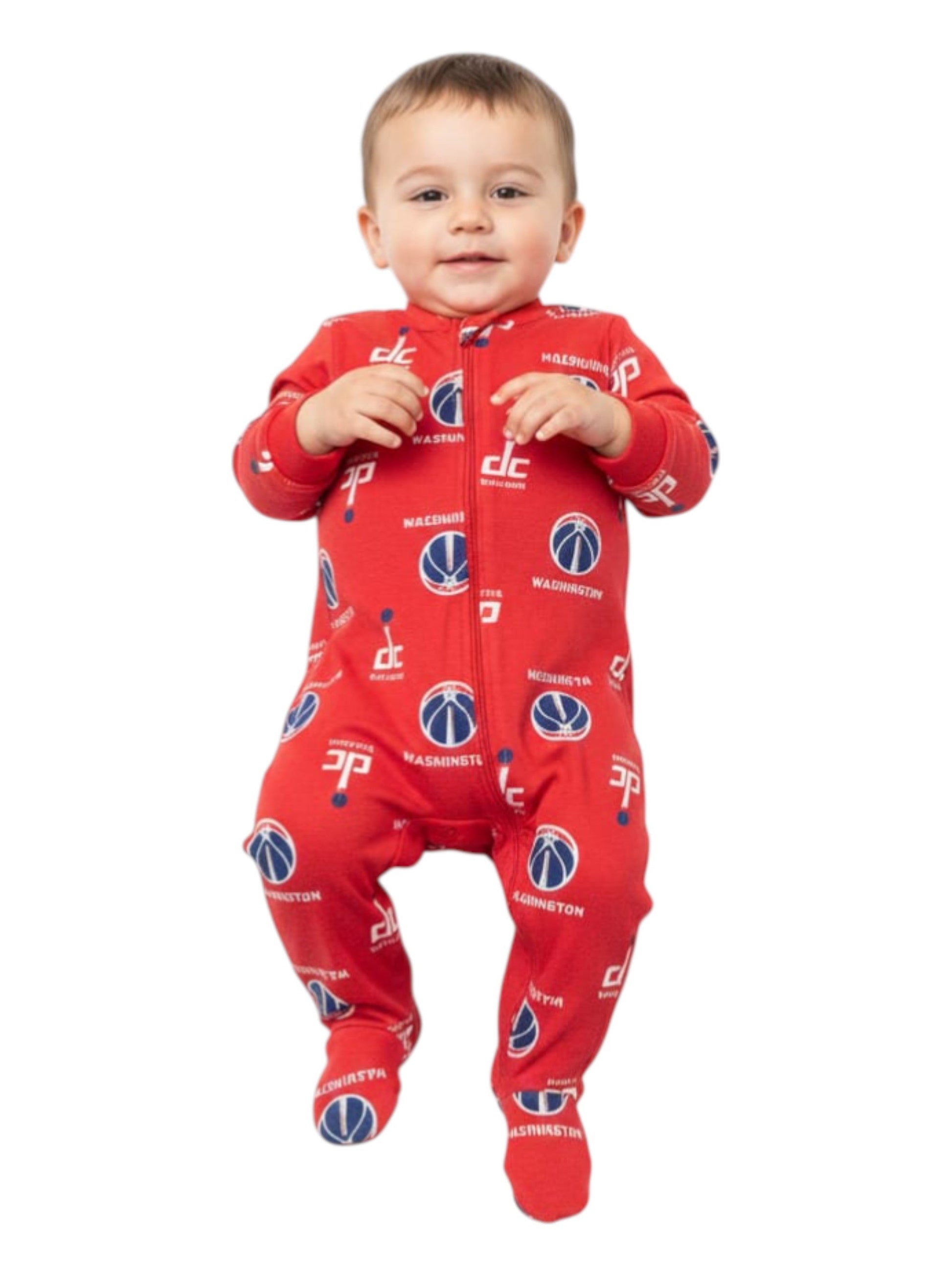 Kids Boy's Printed Jumpsuit,Red
