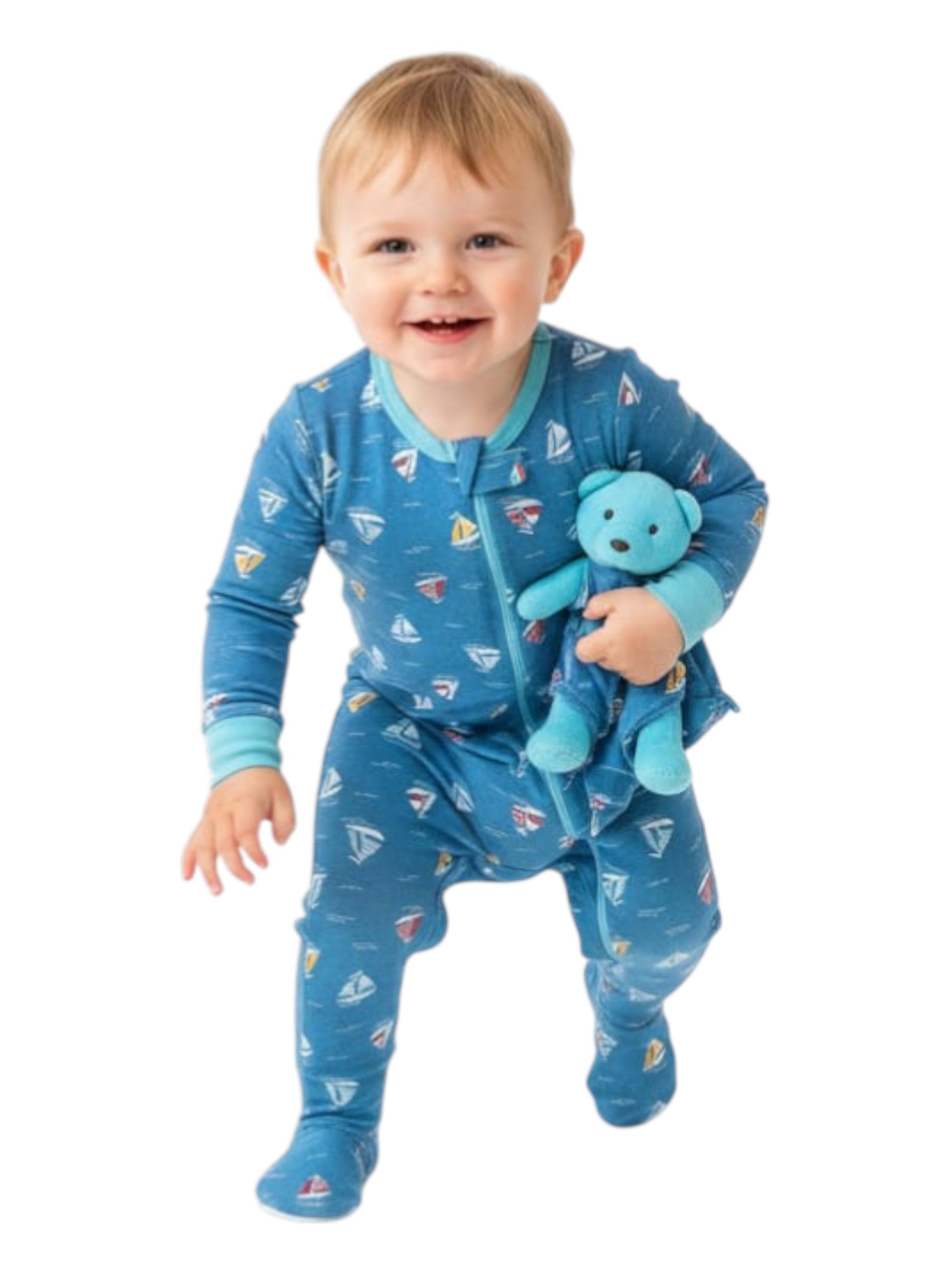 Kids Boy's Printed Jumpsuit,Blue