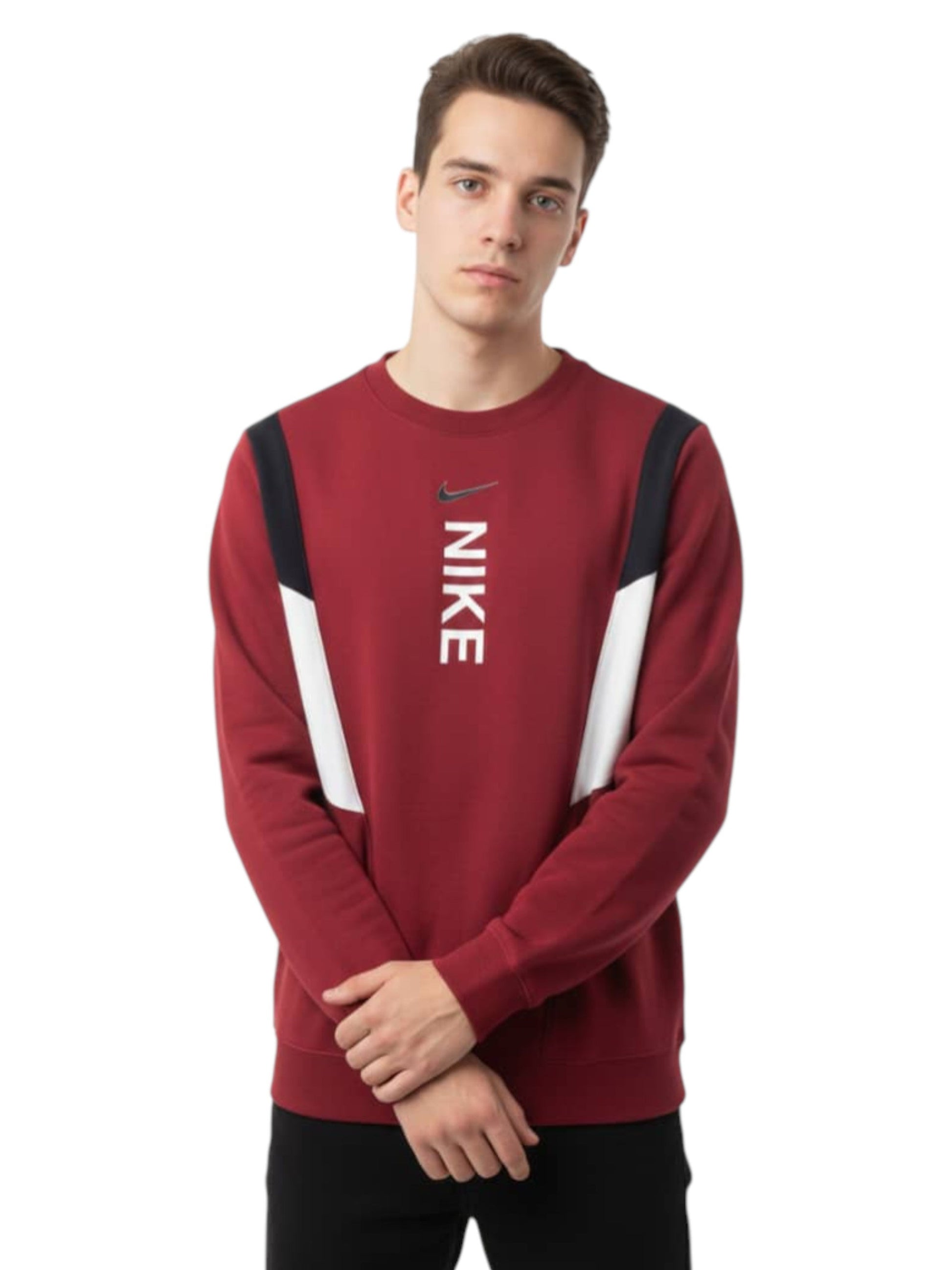 Kids Boy's Colorblocked Sweaters,Burgundy