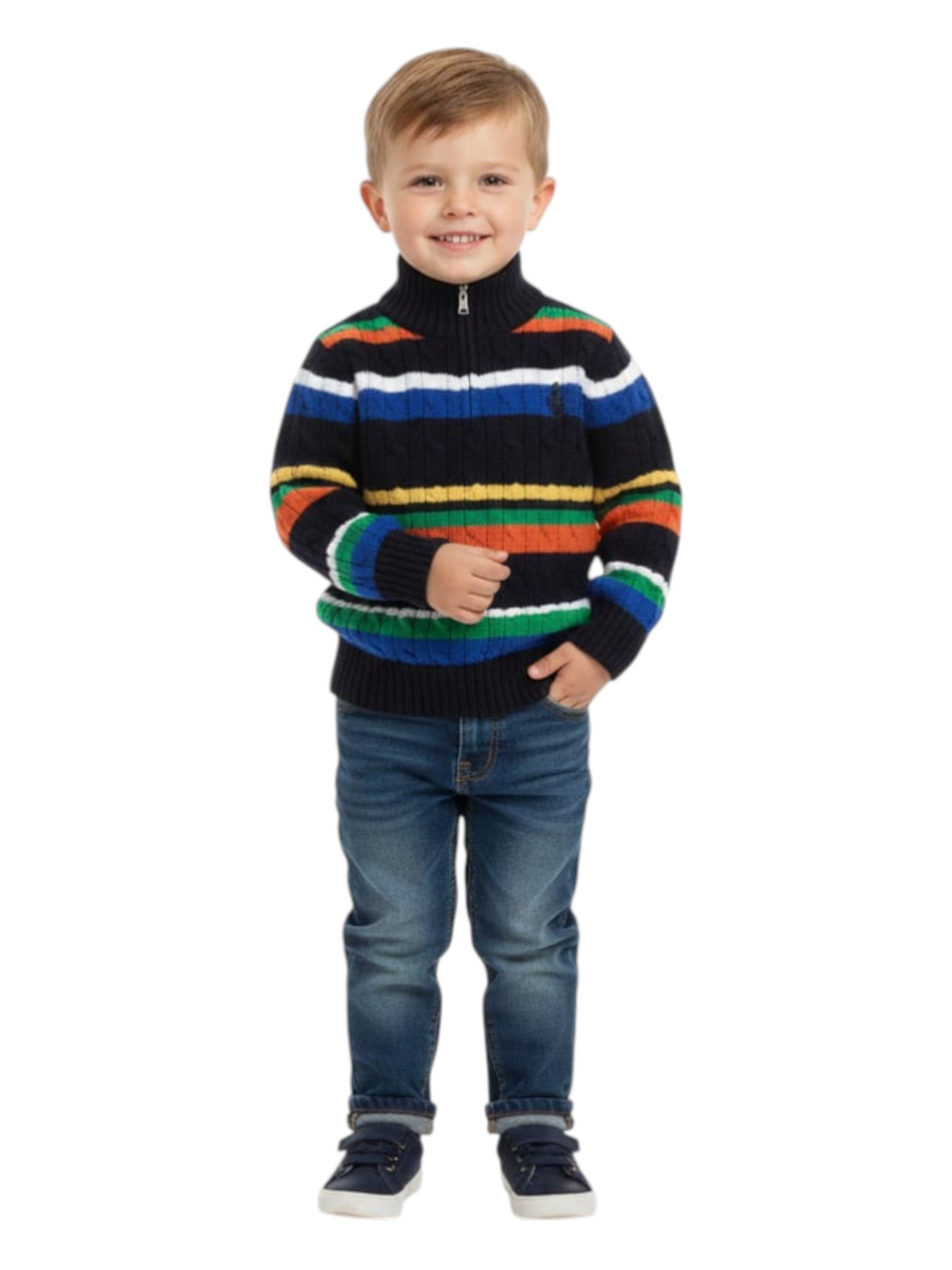 Kids Boy's Colorblocked Sweaters,Multi