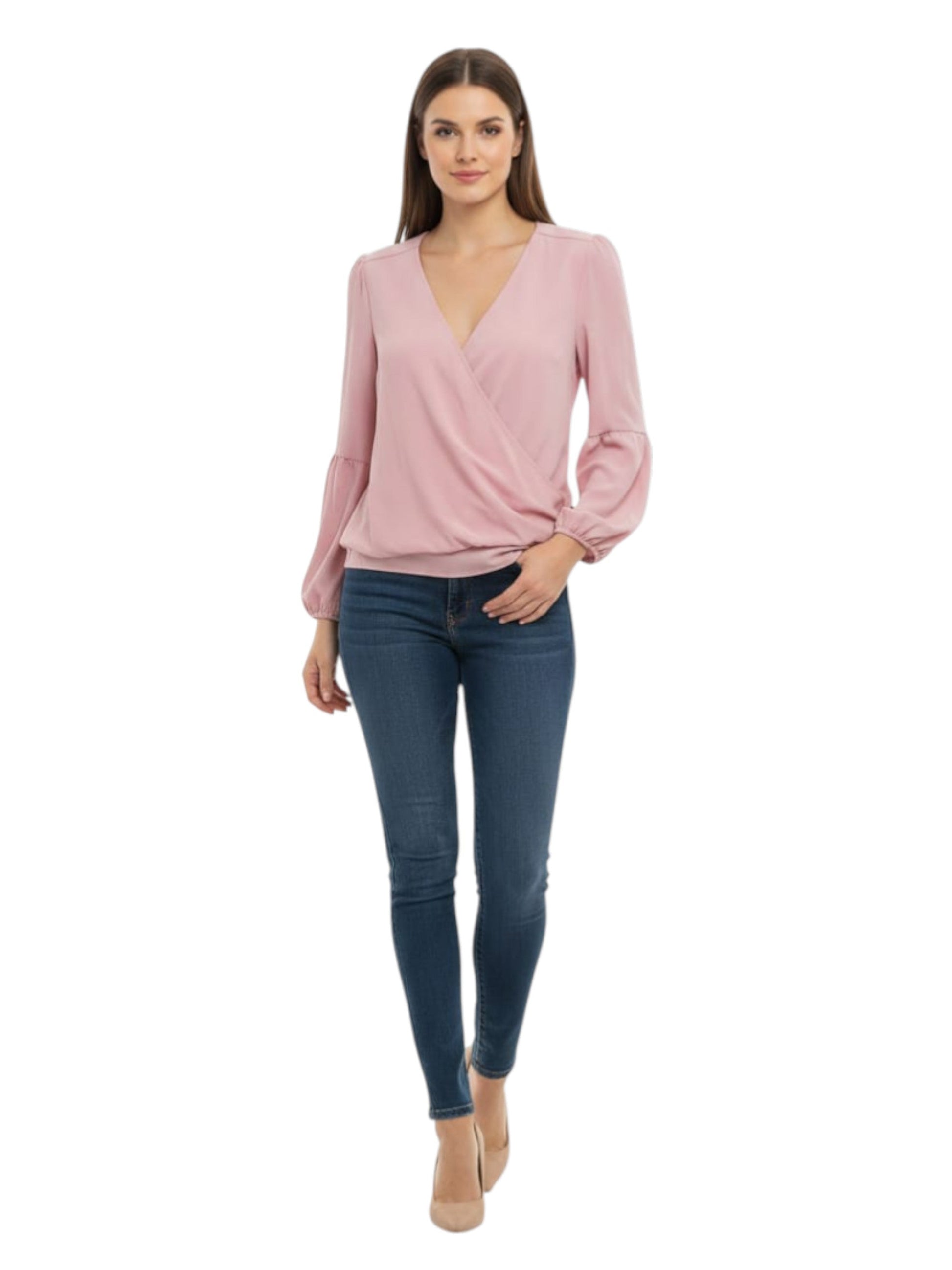 Women's Plain Solid Top,Pink
