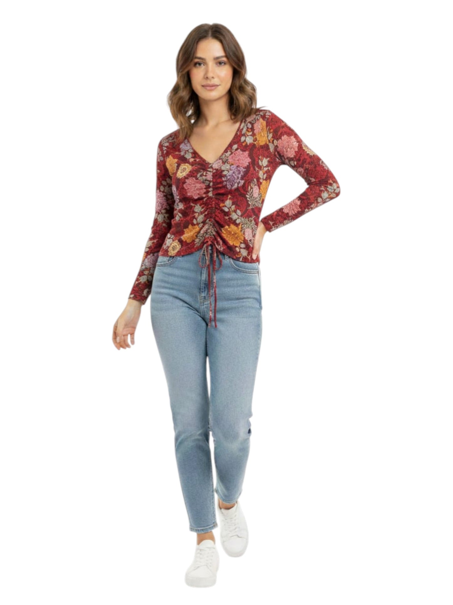 Women's Floral Printed Top,Multi